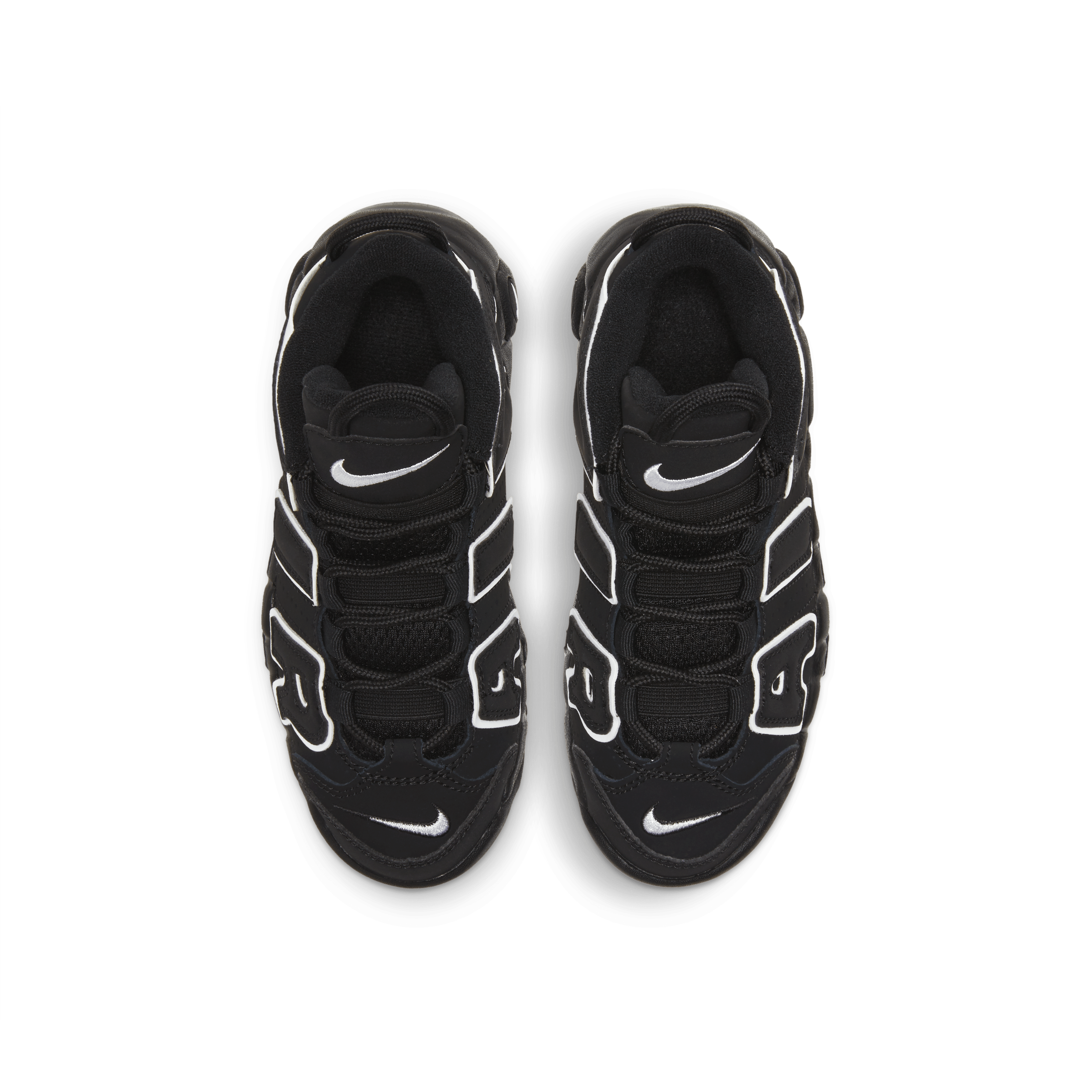 Nike Air More Uptempo Black White (PS) Angle 3