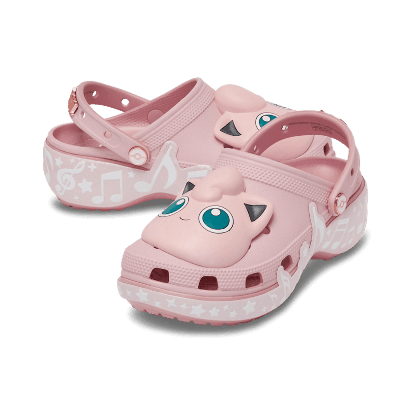 Crocs Classic Platform Clog Pokémon Jigglypuff Angle 0