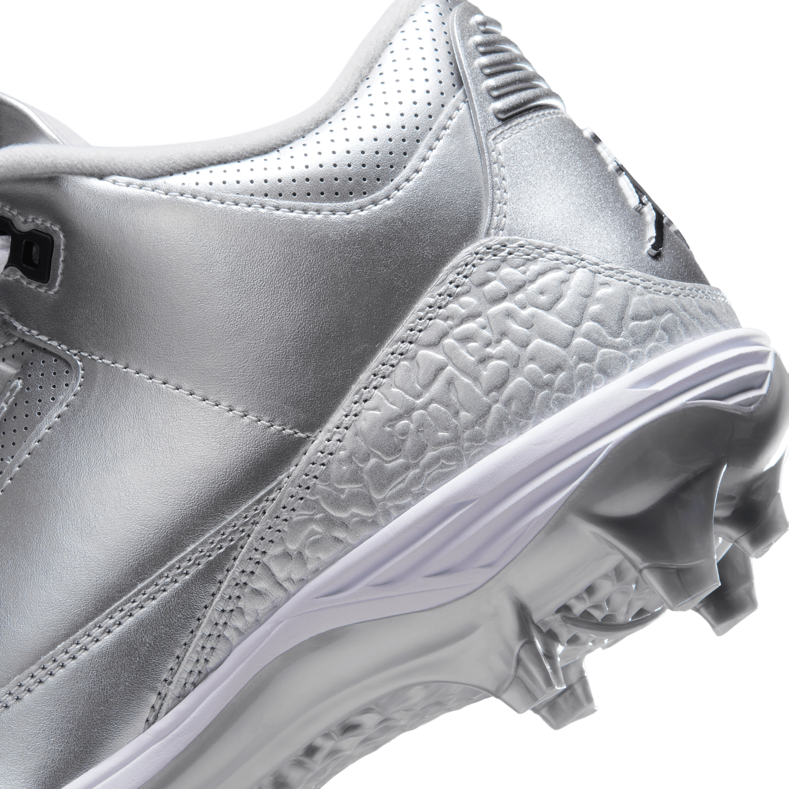 Air Jordan 3 Mid TD Metallic Silver Angle 8