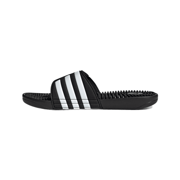 adidas Adissage Slides Core Black White Angle 4