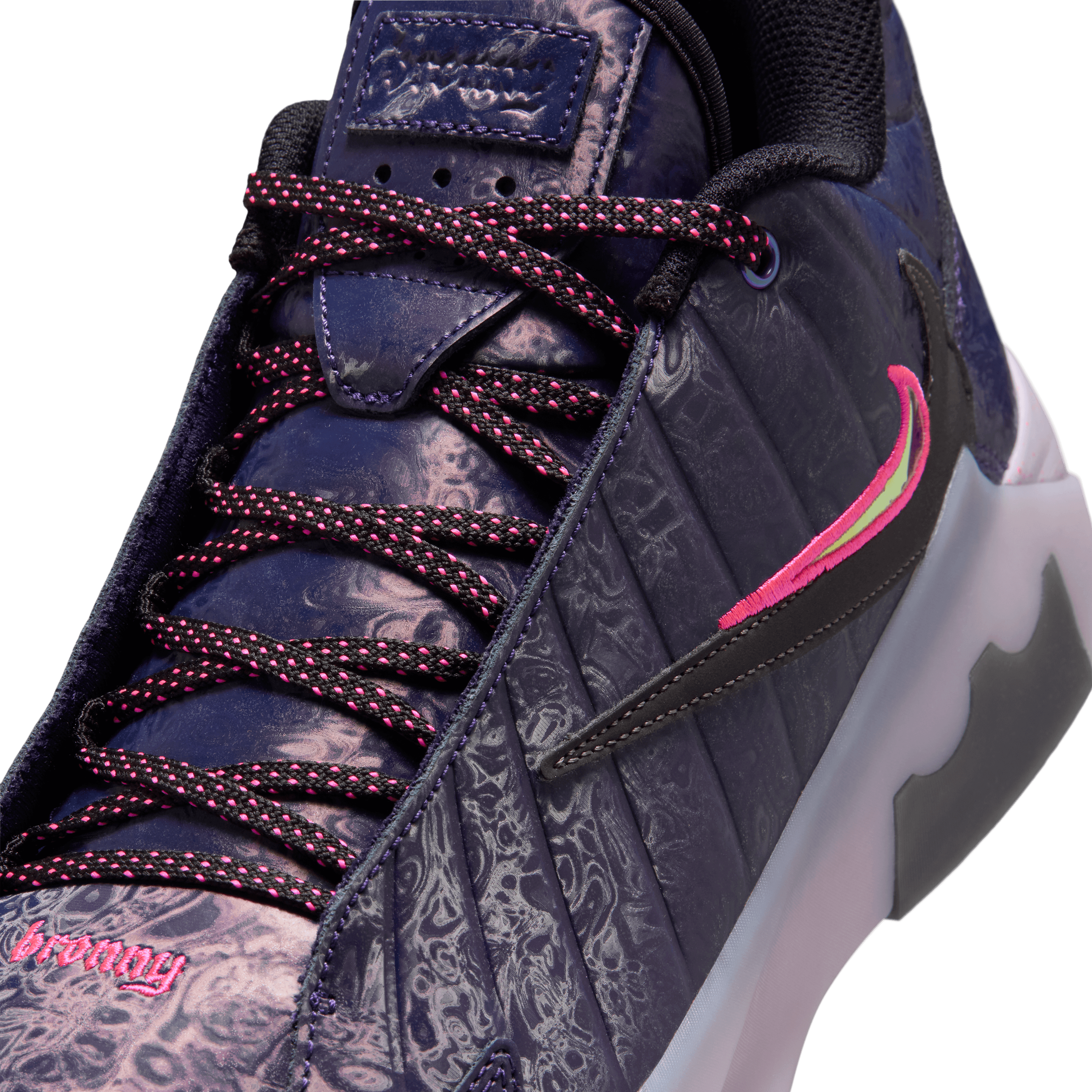 Nike LeBron Witness 9 Midnight Navy Bronny PE Angle 6