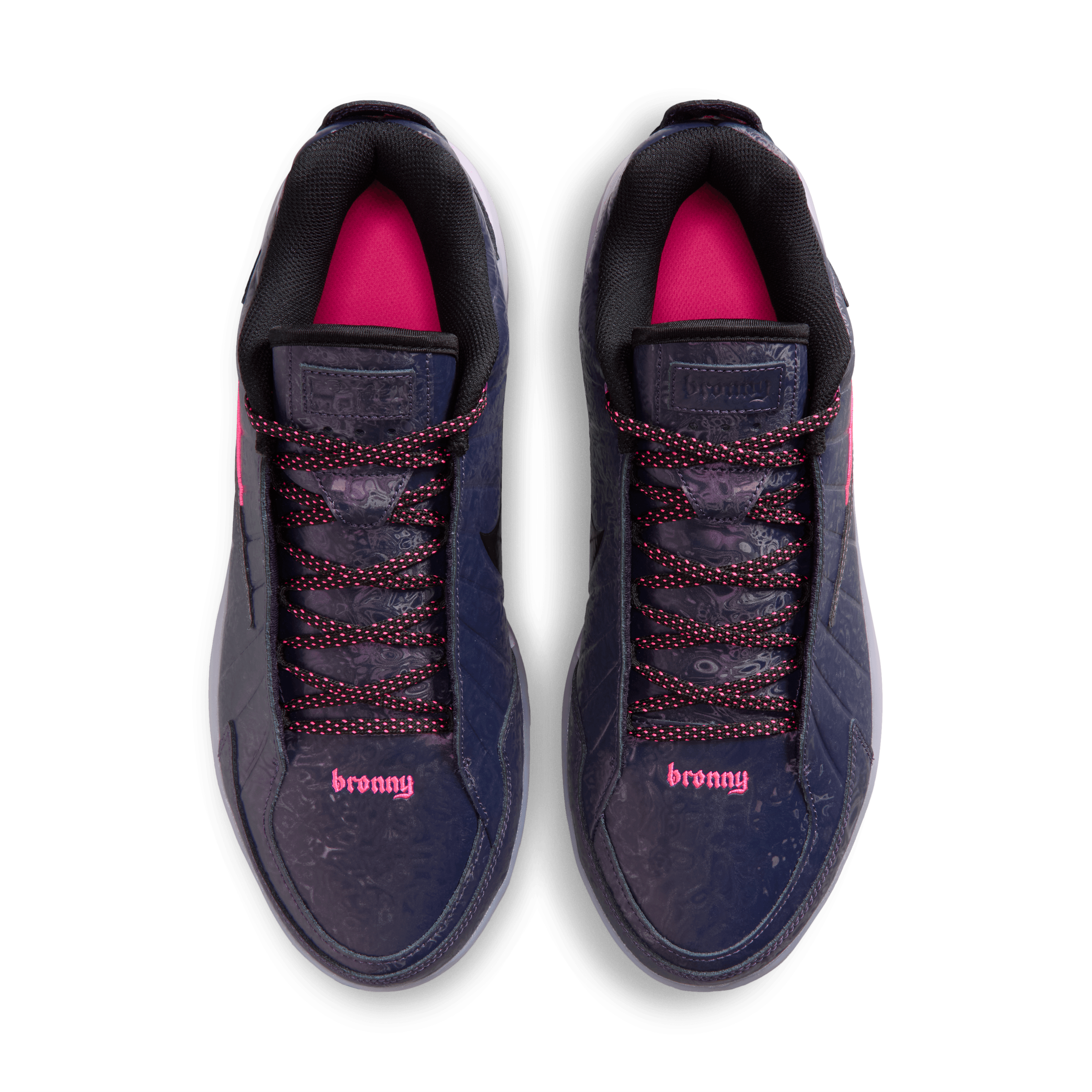 Nike LeBron Witness 9 Midnight Navy Bronny PE Angle 3