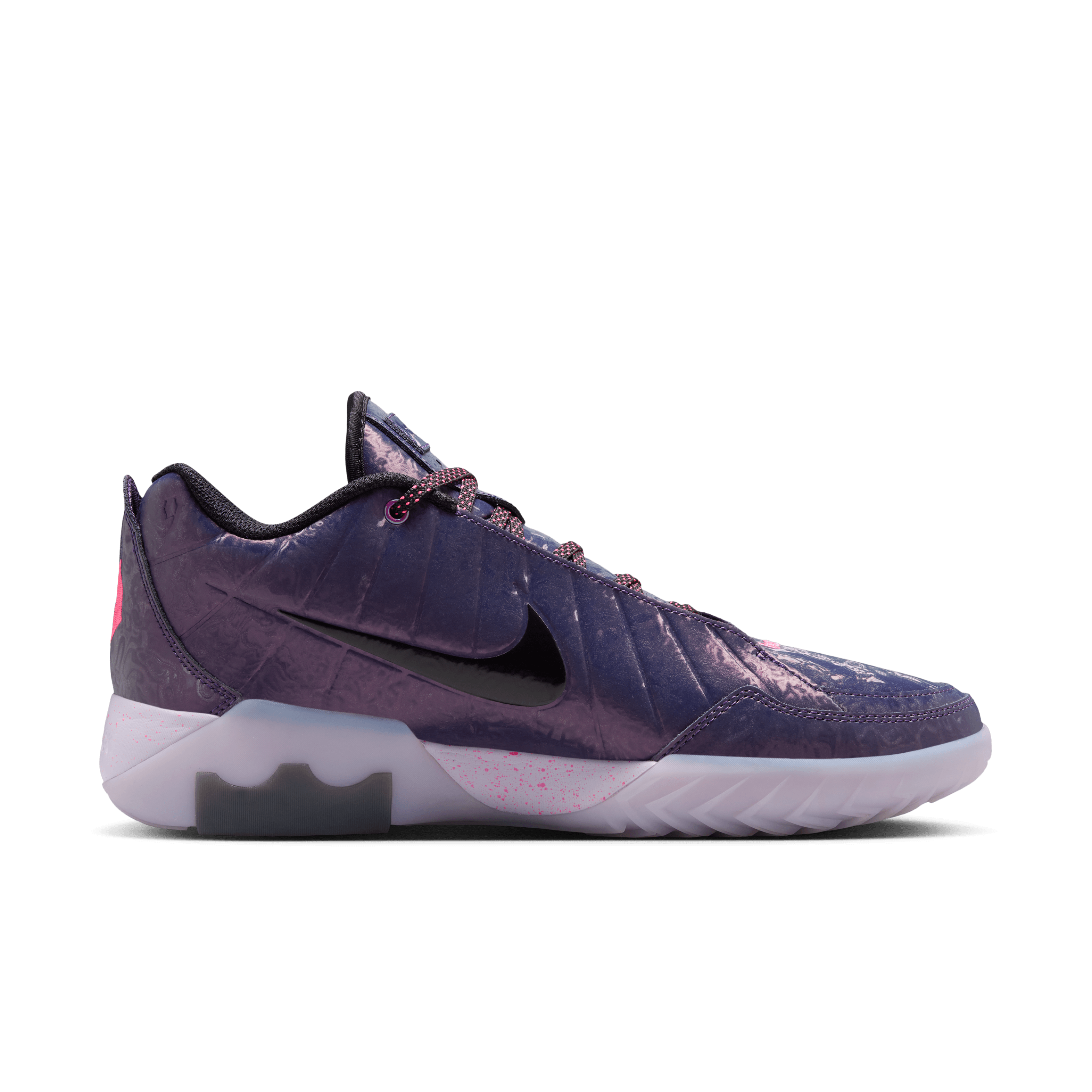 Nike LeBron Witness 9 Midnight Navy Bronny PE Angle 2