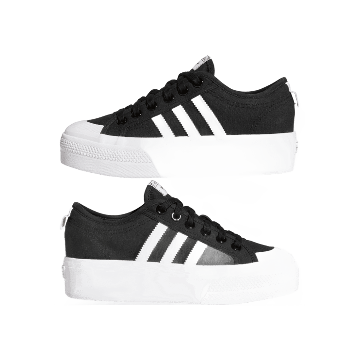 adidas Nizza Platform Black (W) Angle 5