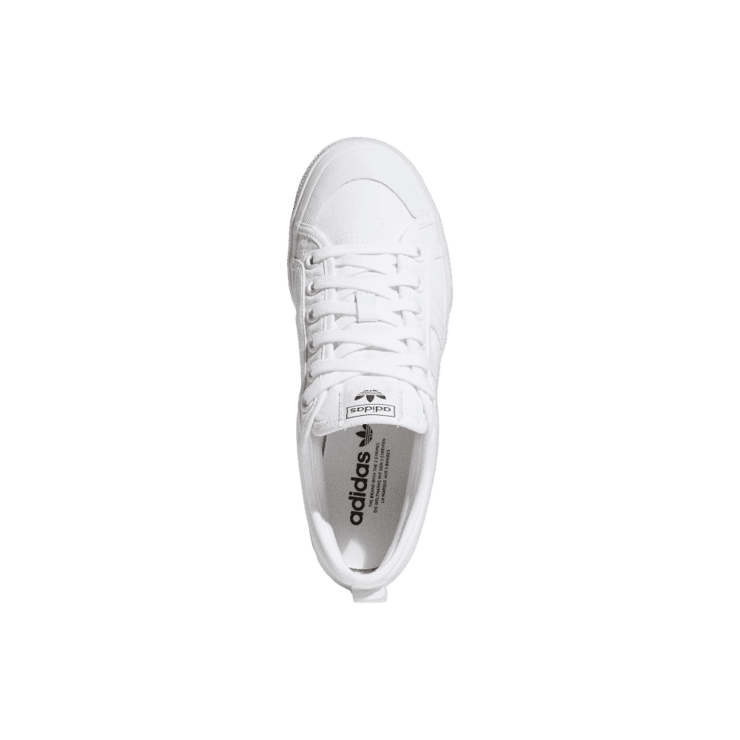 adidas Nizza Platform Triple White (W) Angle 0