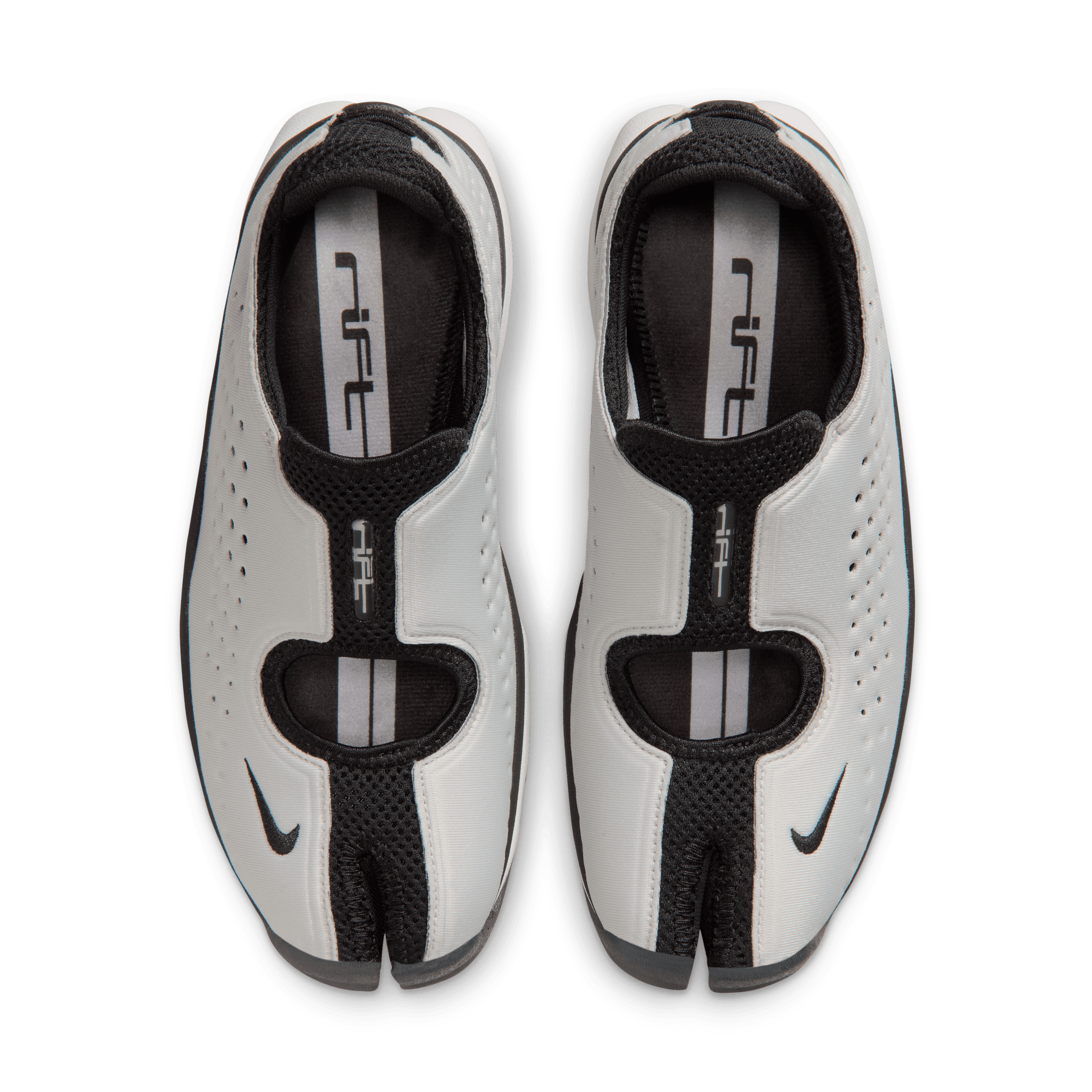 Nike Air Rift 2 Black Metallic Silver (W) Angle 3
