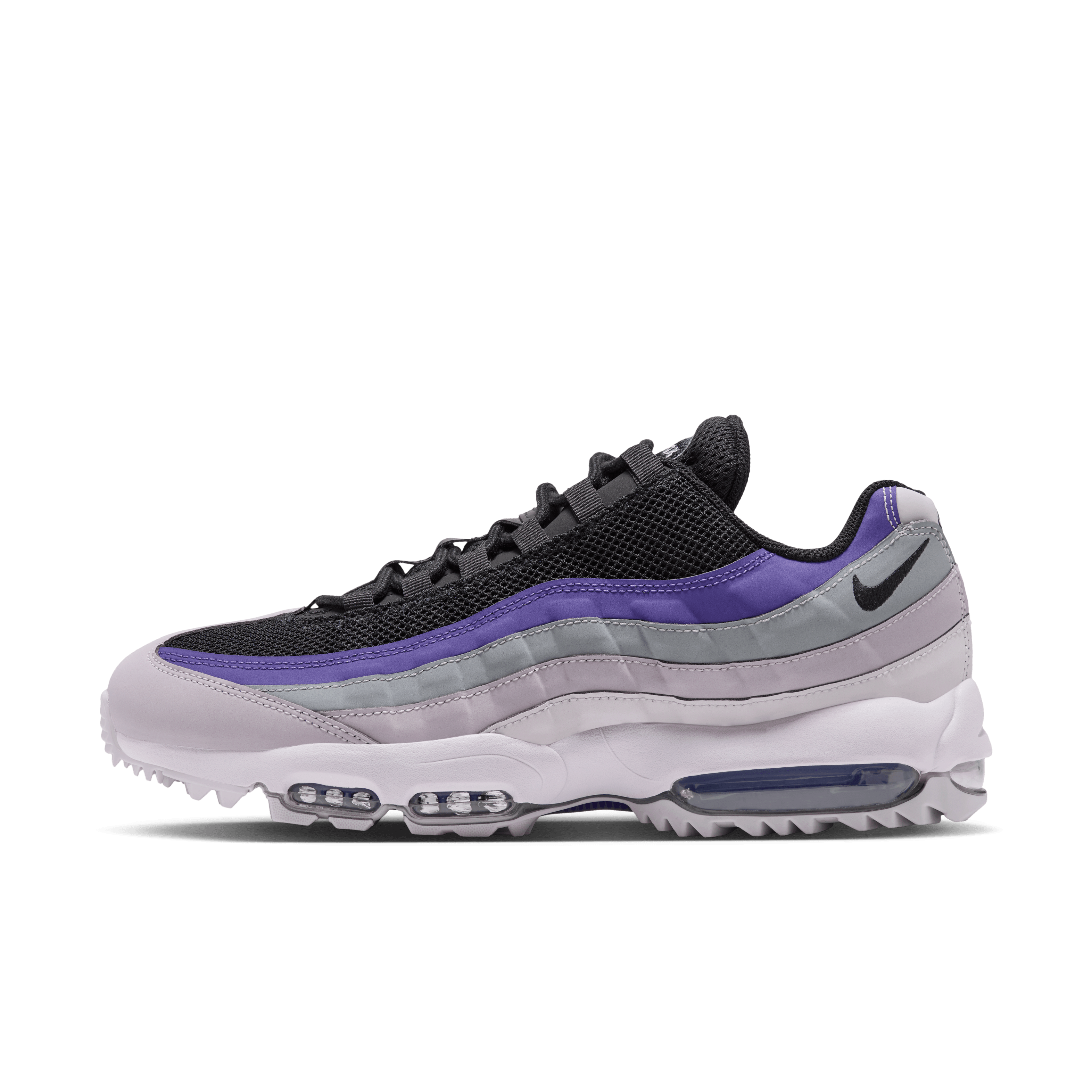 Nike Air Max 95 Golf Vast Grey Silver Lilac Angle 0