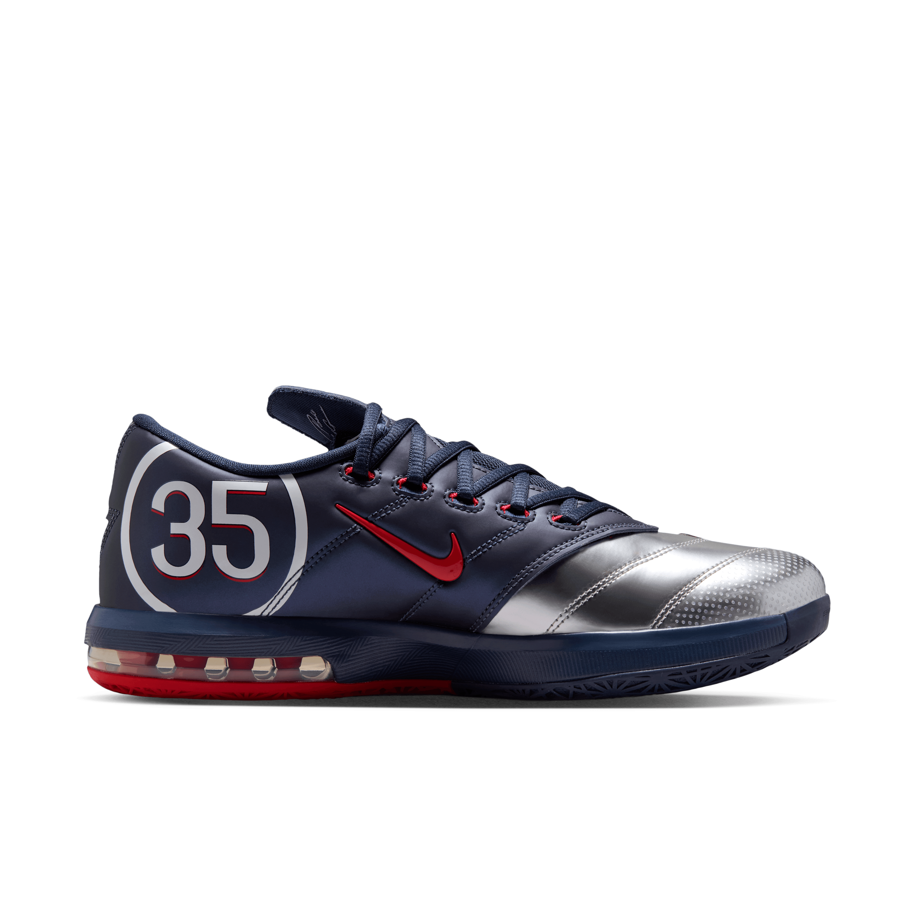 Nike KD 6 PSG Metallic Silver Angle 2