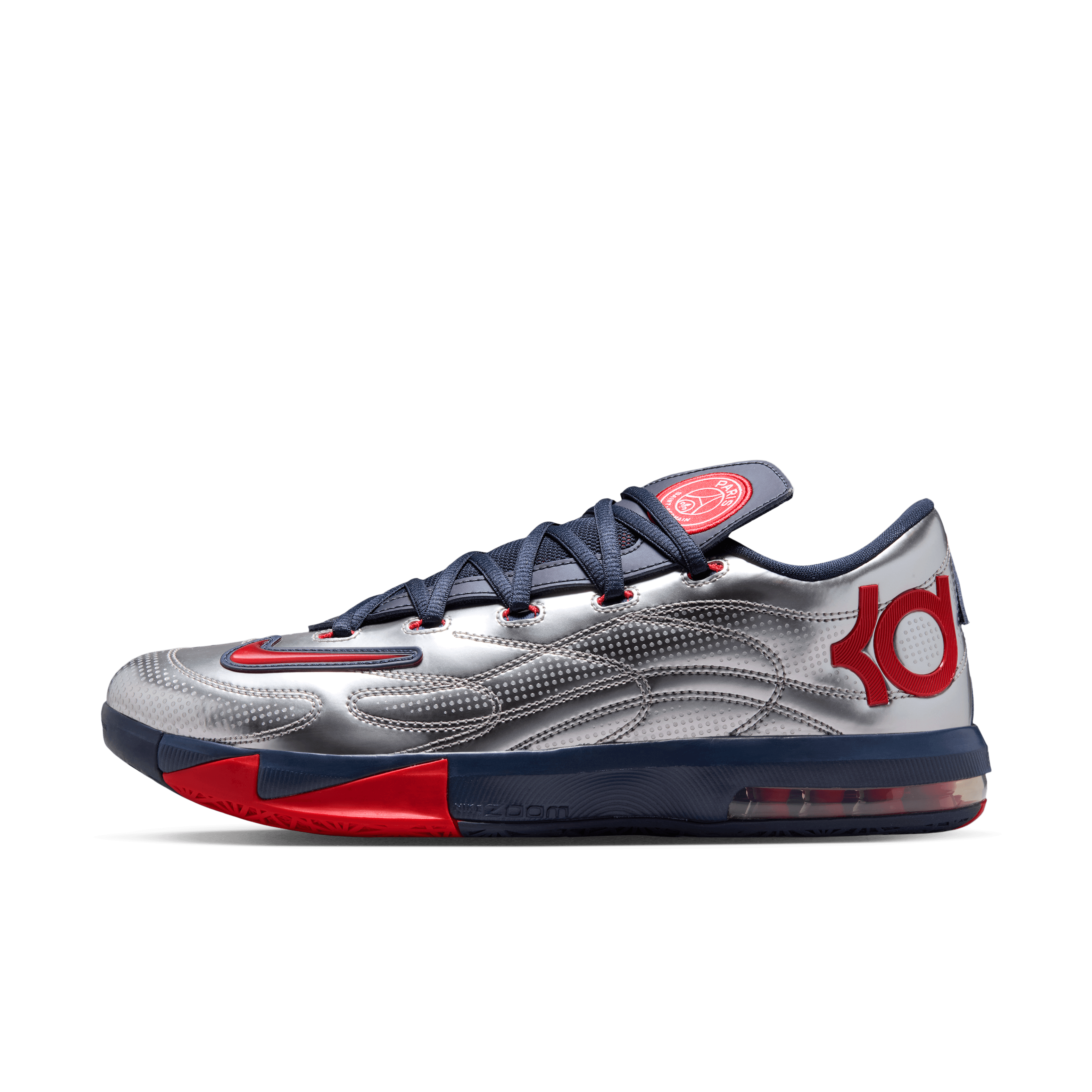 Nike KD 6 PSG Metallic Silver Angle 0