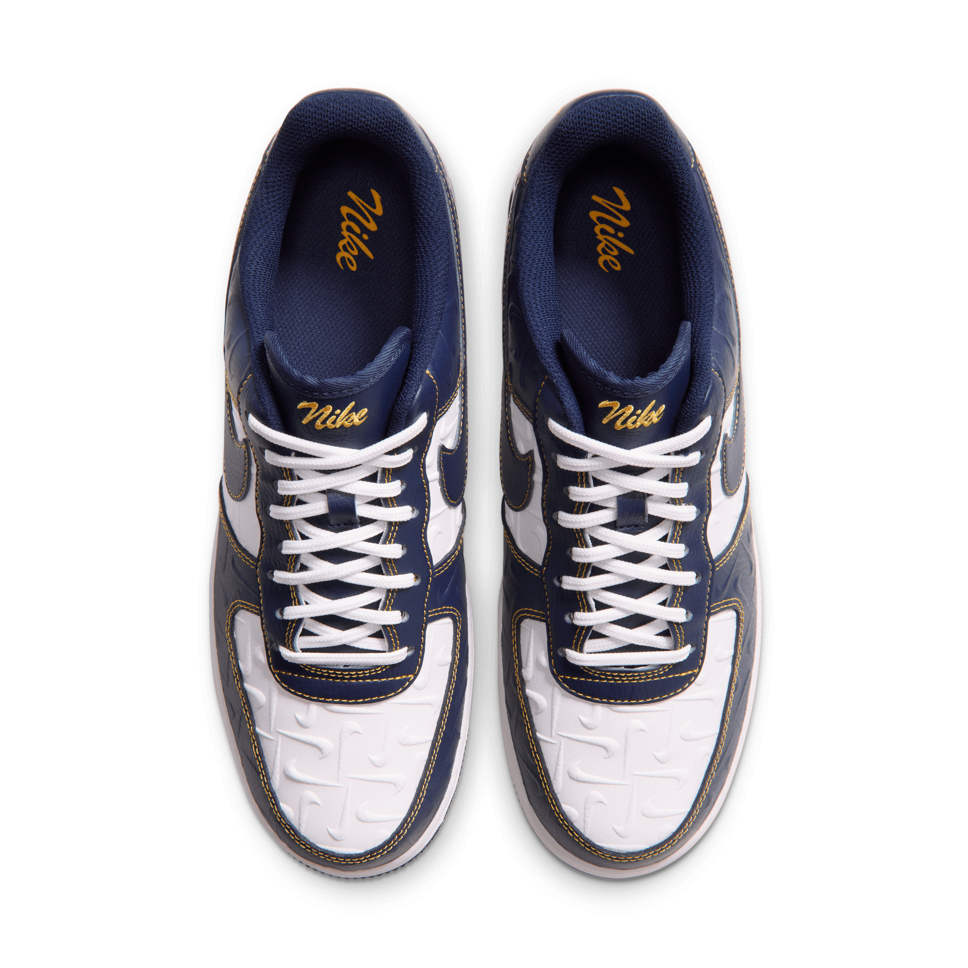 Nike Air Force 1 Low Mini Swoosh Midnight Navy Angle 3