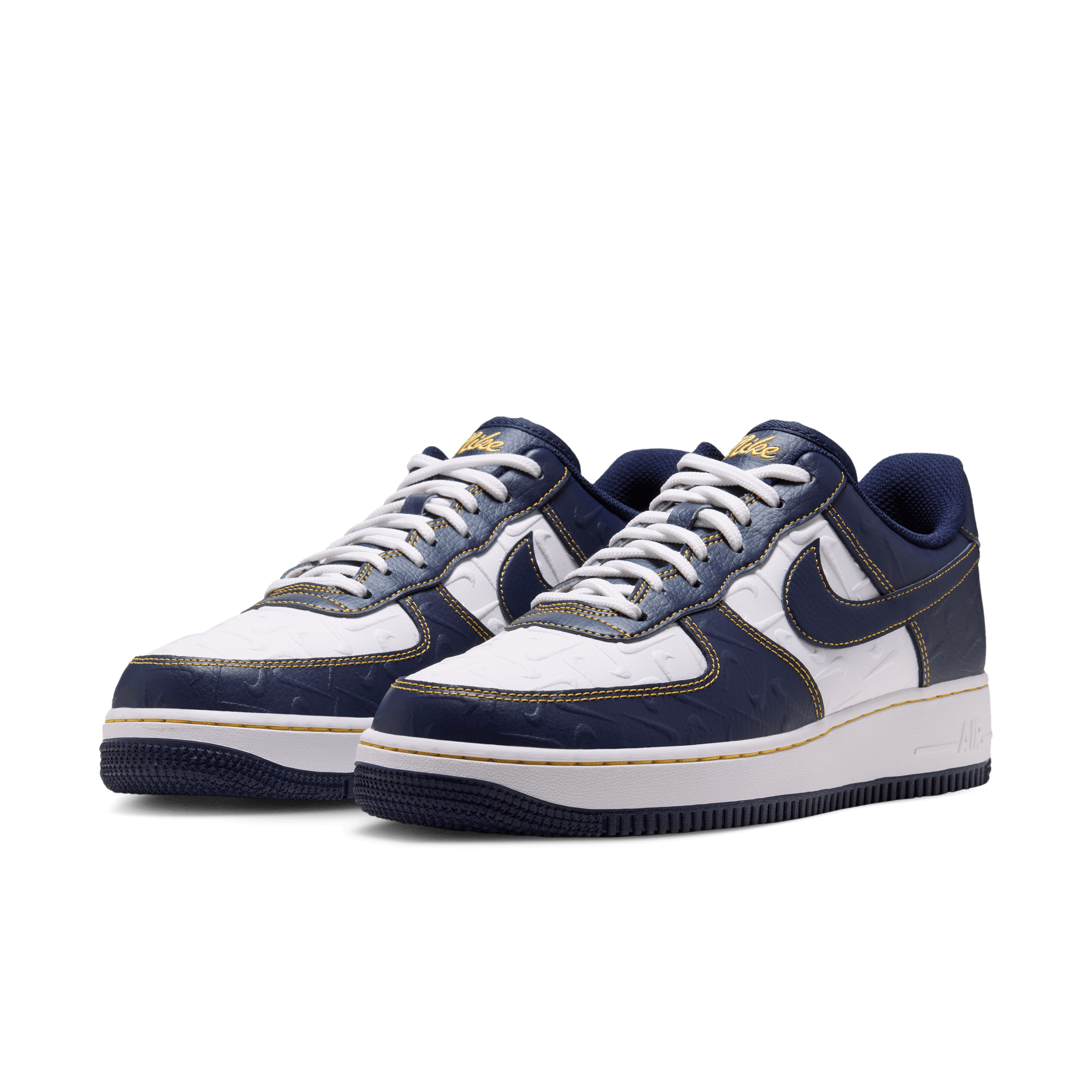 Nike Air Force 1 Low Mini Swoosh Midnight Navy Angle 4