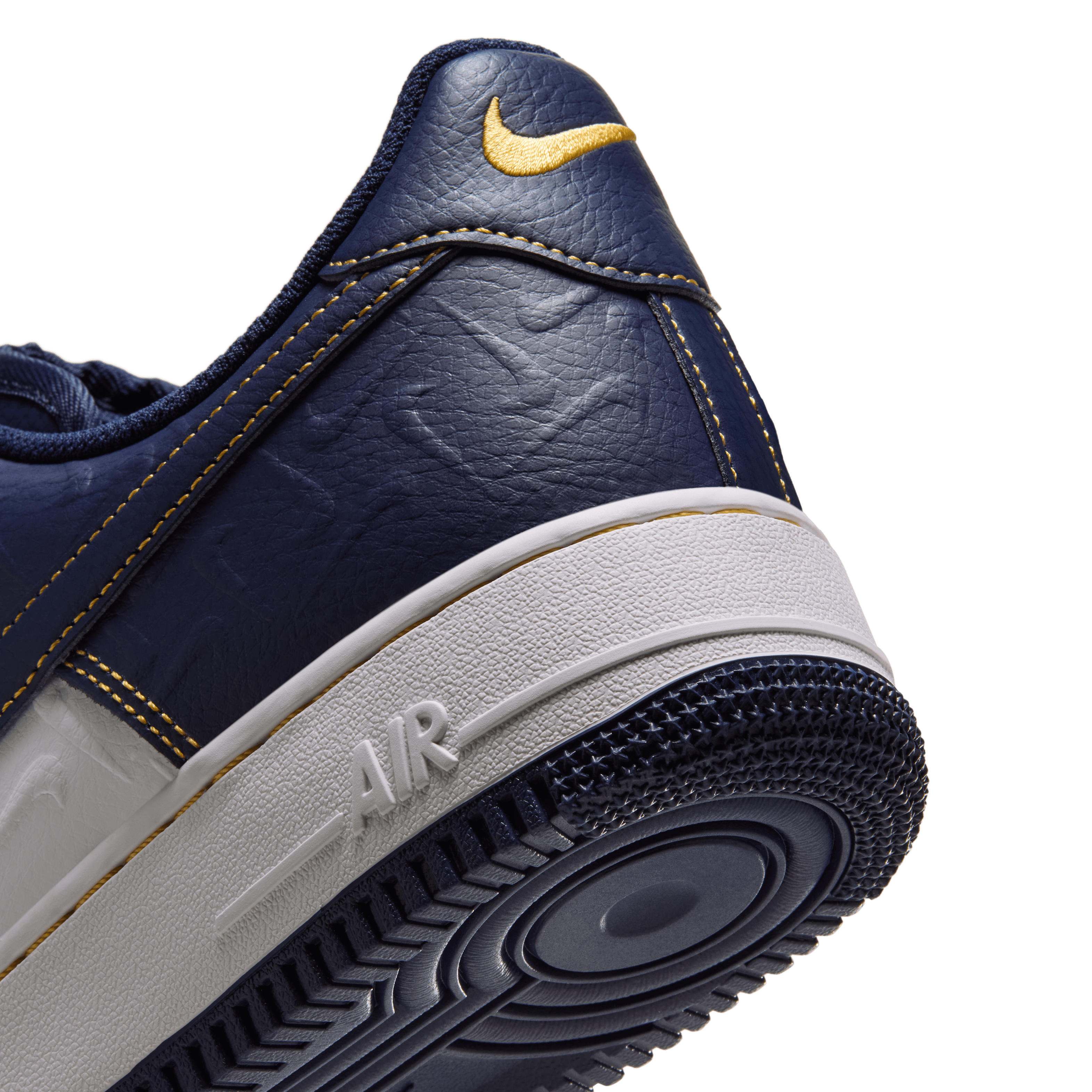 Nike Air Force 1 Low Mini Swoosh Midnight Navy Angle 7