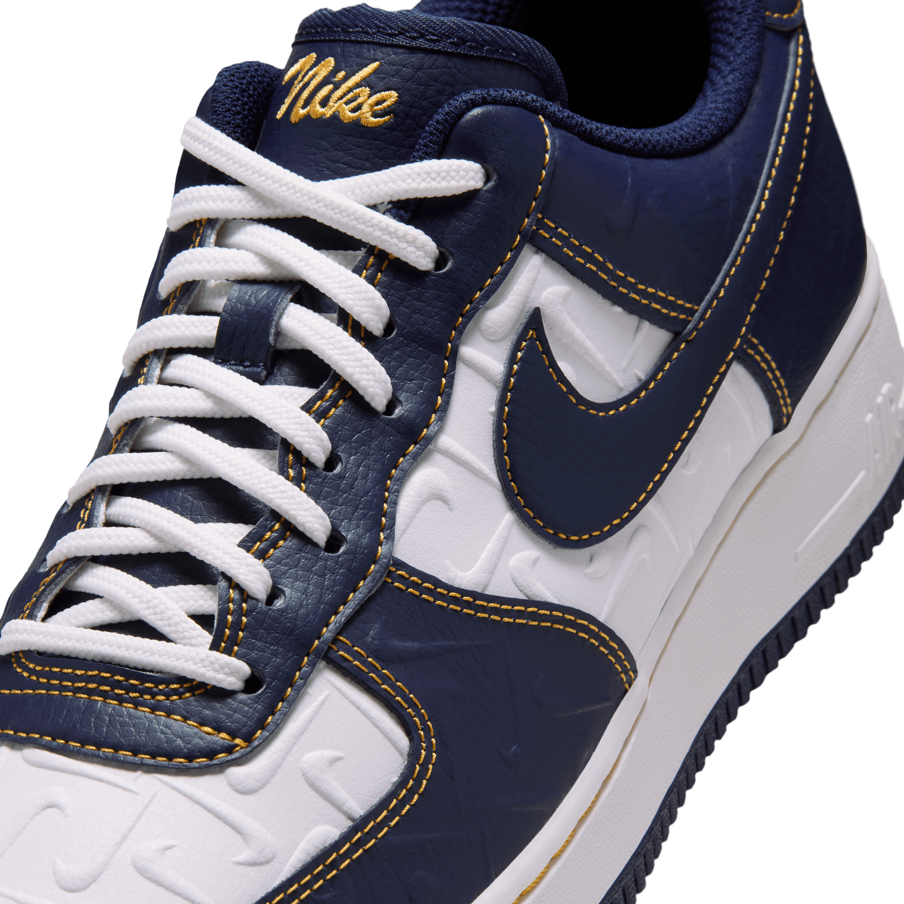Nike Air Force 1 Low Mini Swoosh Midnight Navy Angle 6
