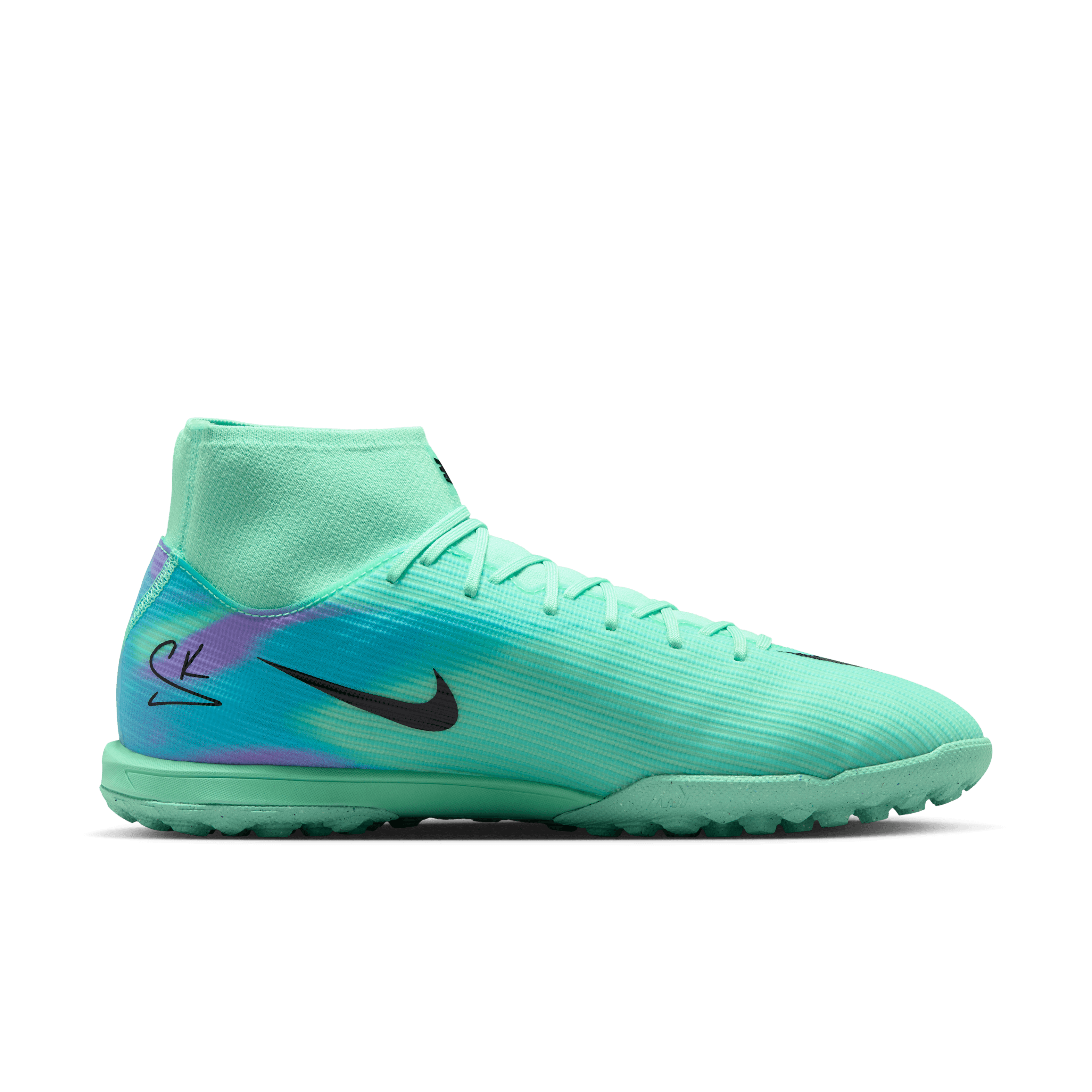 Nike Mercurial Superfly 11 Academy TF Sam Kerr Green Glow Angle 2