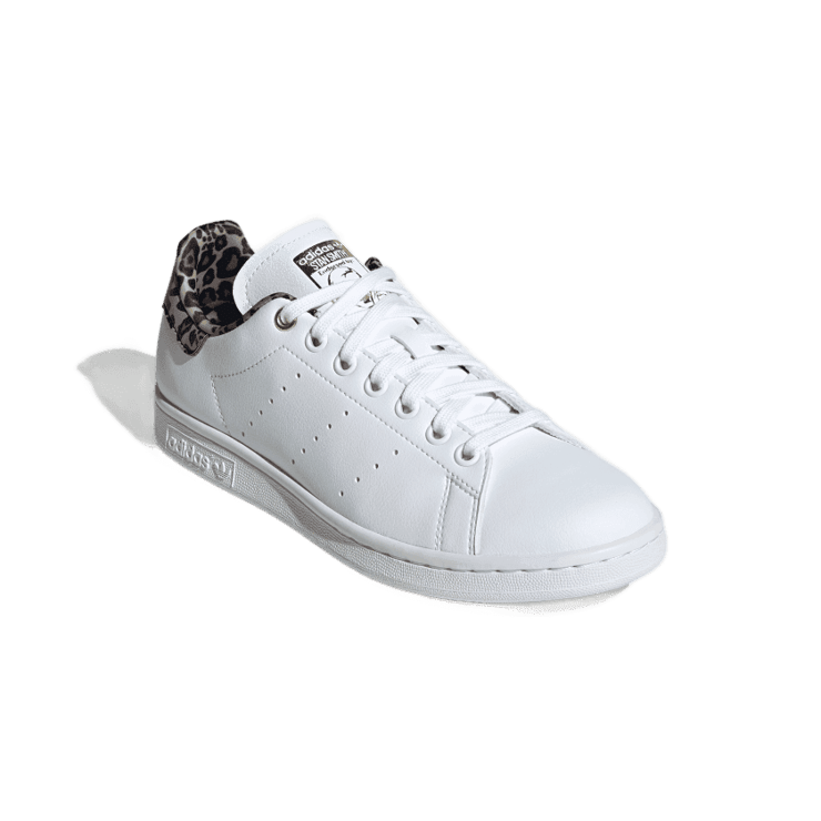 adidas Stan Smith White Leopard Angle 2