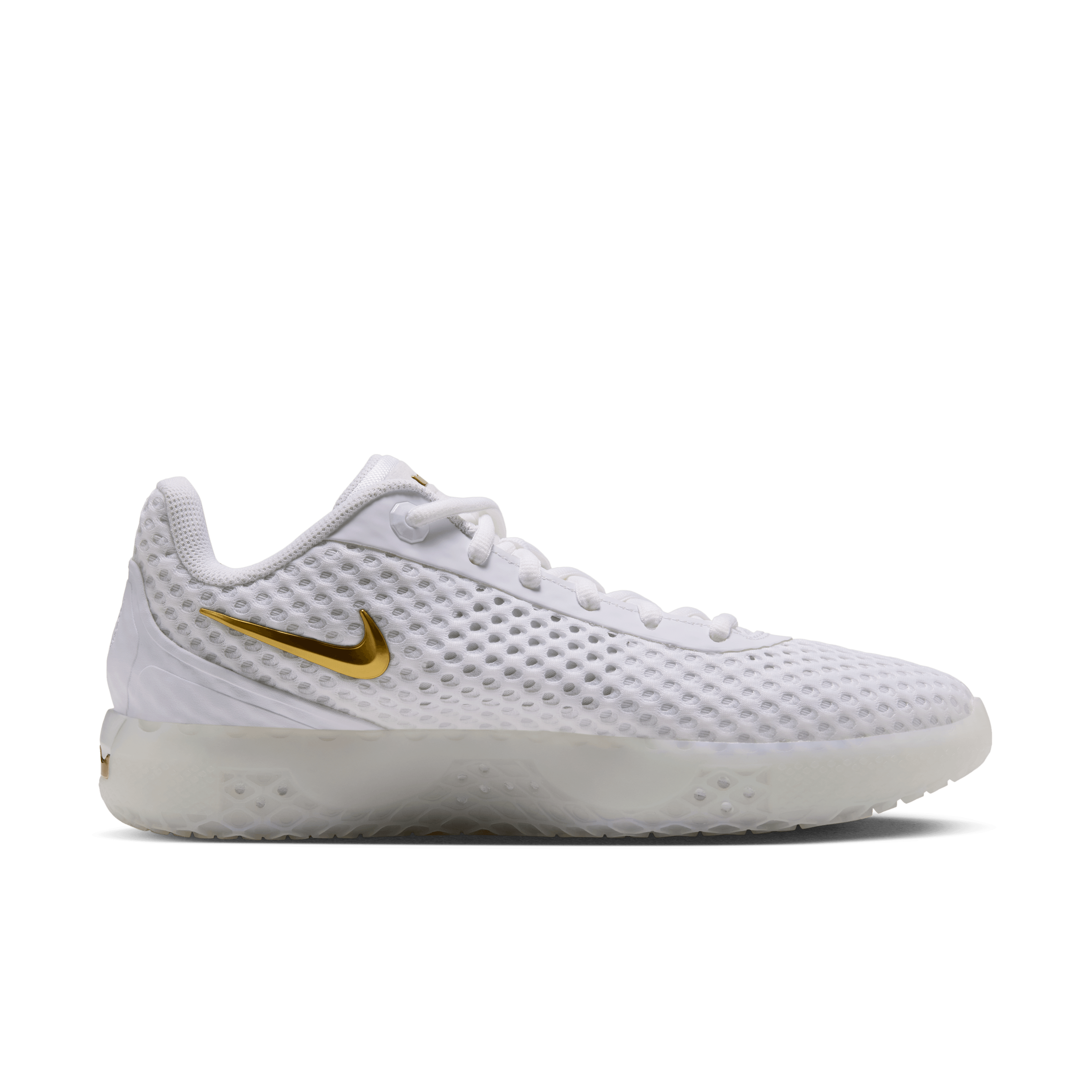 Nike LeBron Witness 10 White Gold Angle 2