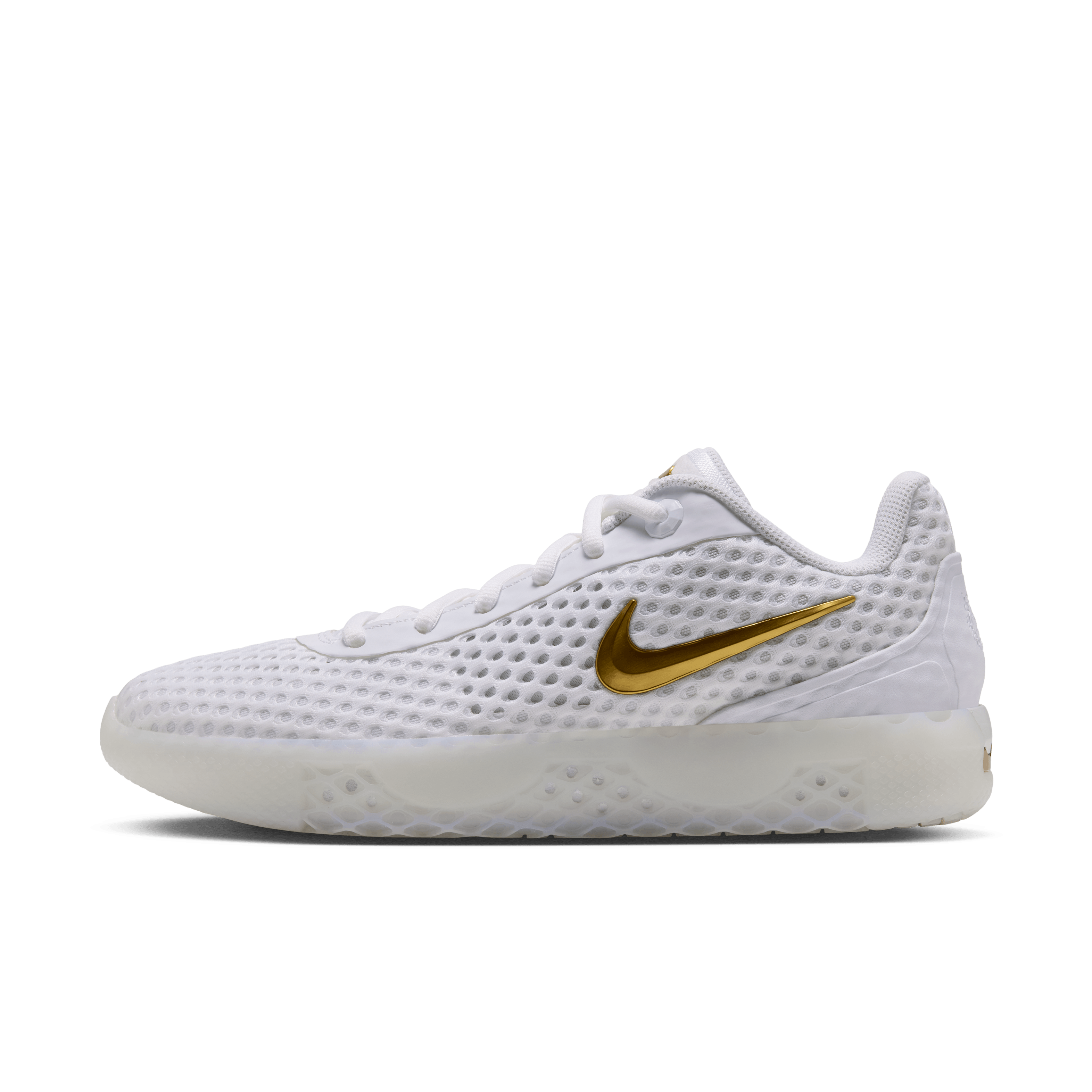 Nike LeBron Witness 10 White Gold Angle 0