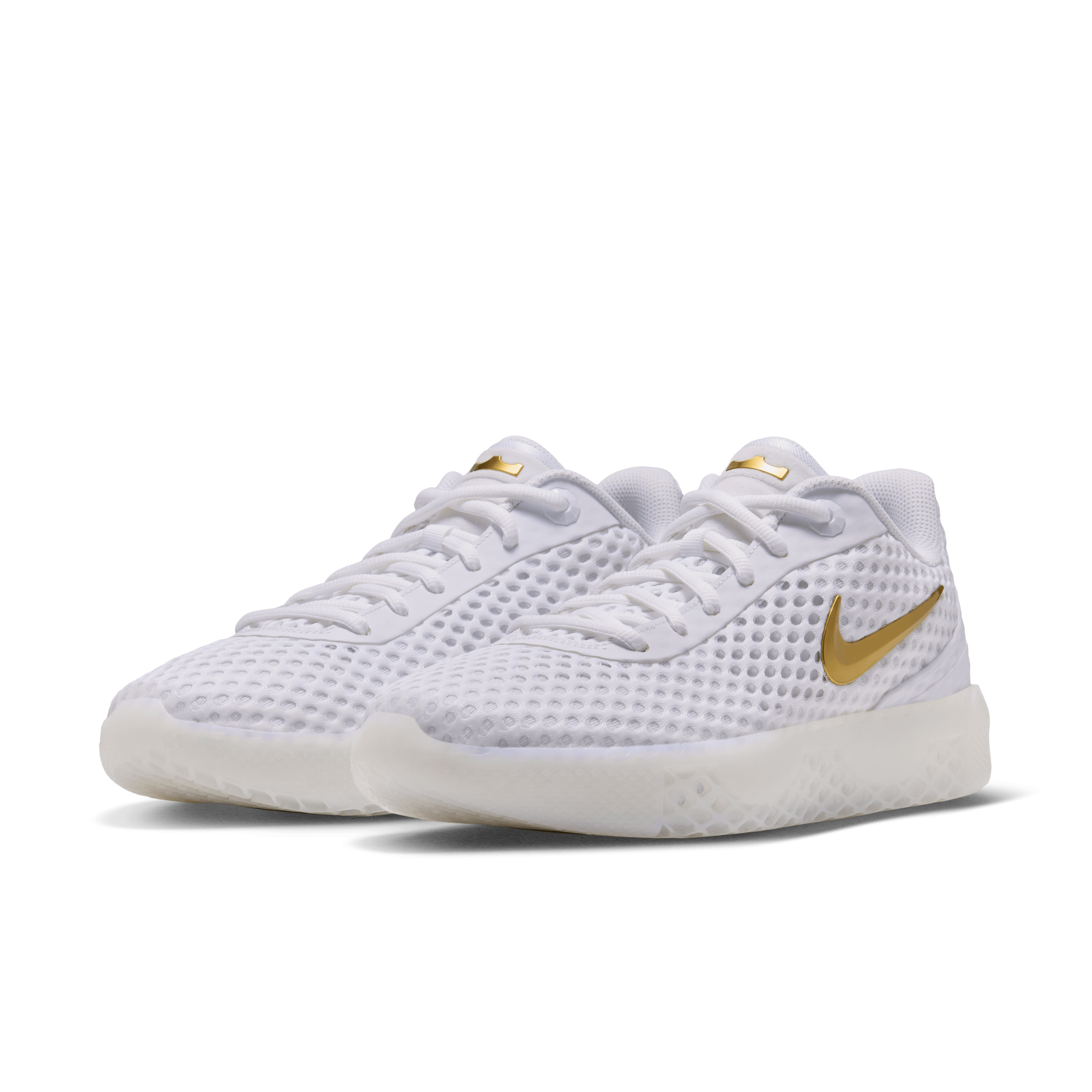 Nike LeBron Witness 10 White Gold Angle 4