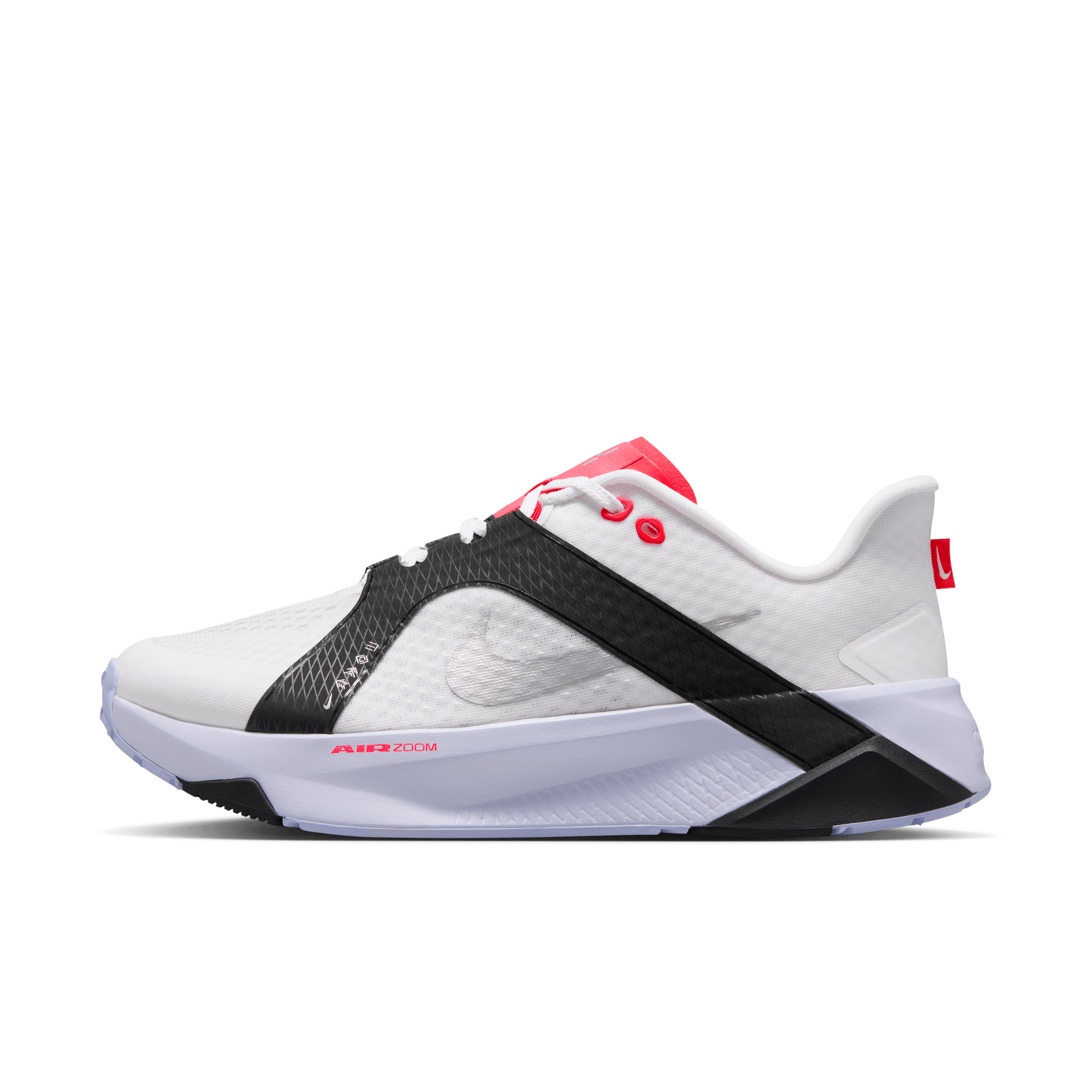 Nike Hybrid RN White Black Laser Crimson Angle 0