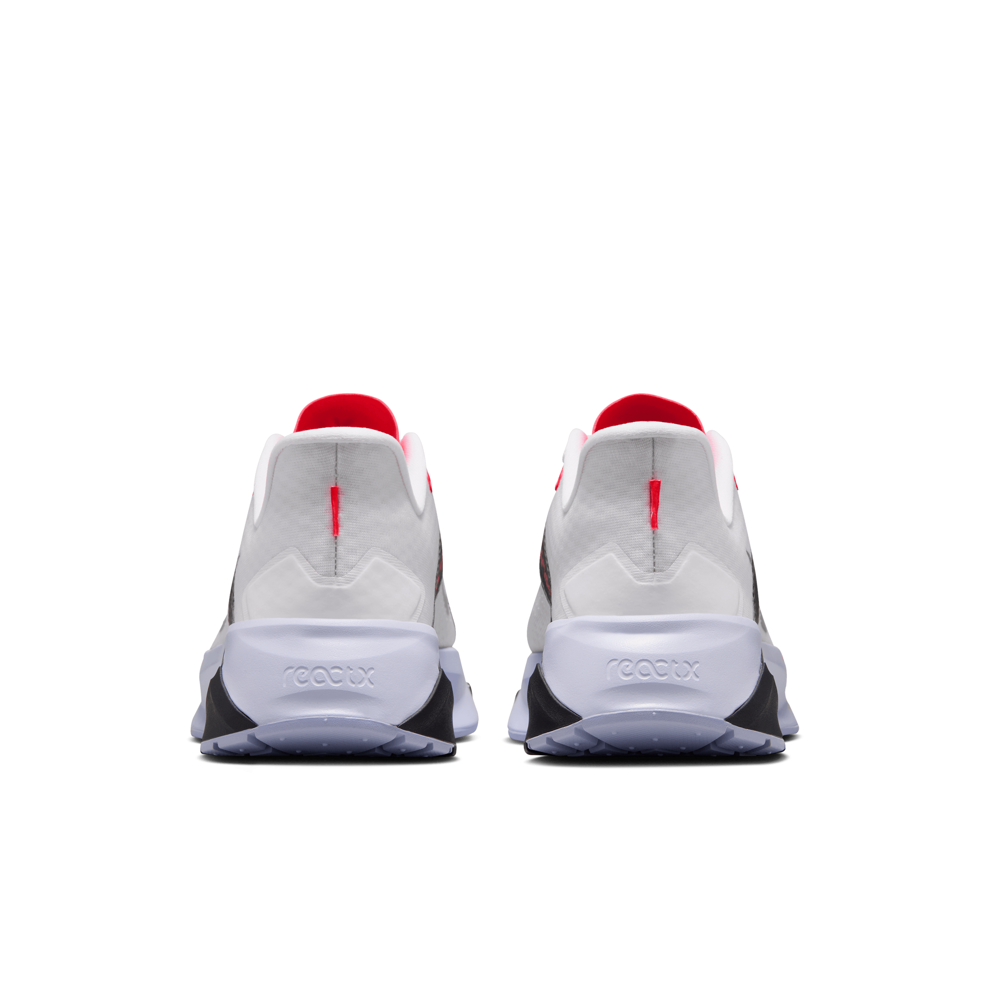 Nike Hybrid RN White Black Laser Crimson Angle 5