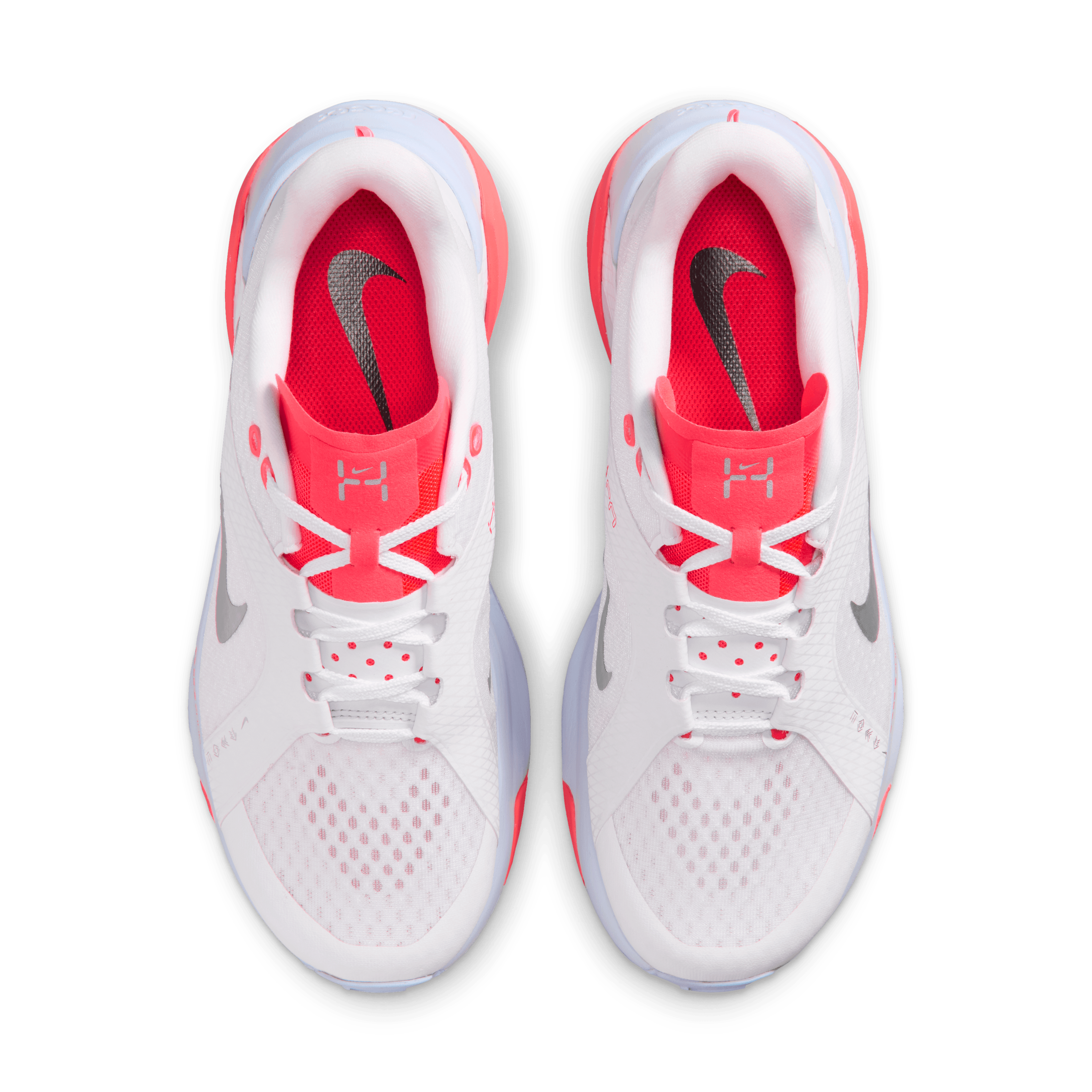 Nike Hybrid RN White Laser Crimson Silver (W) Angle 3