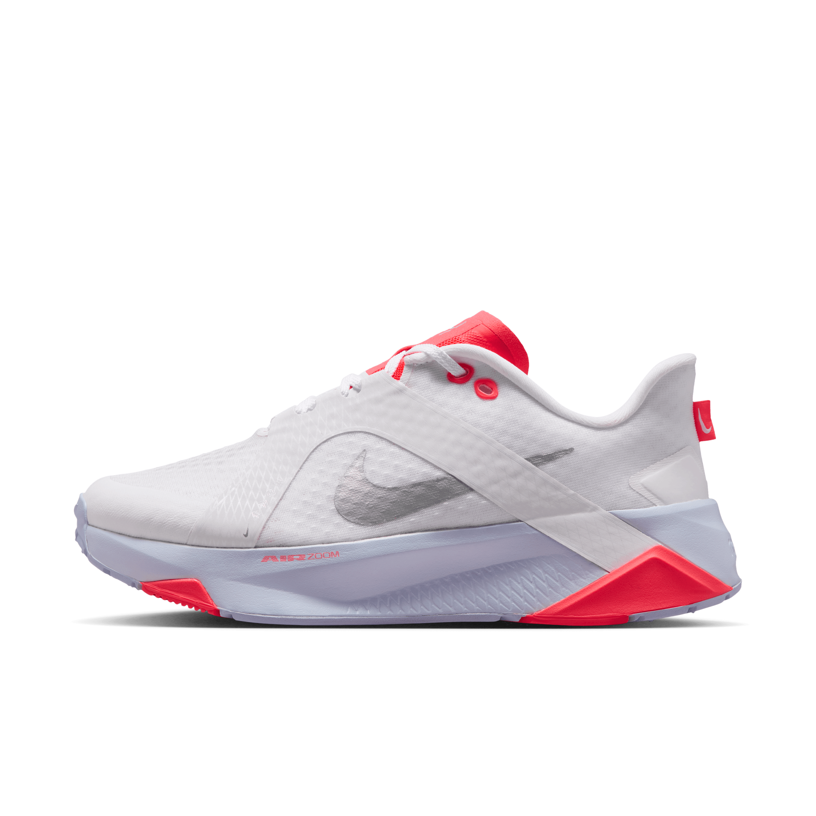 Nike Hybrid RN White Laser Crimson Silver (W) Angle 0