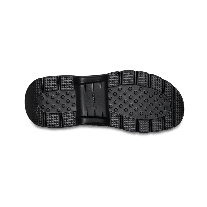 Crocs Gallery Leather Shoe Black Angle 2