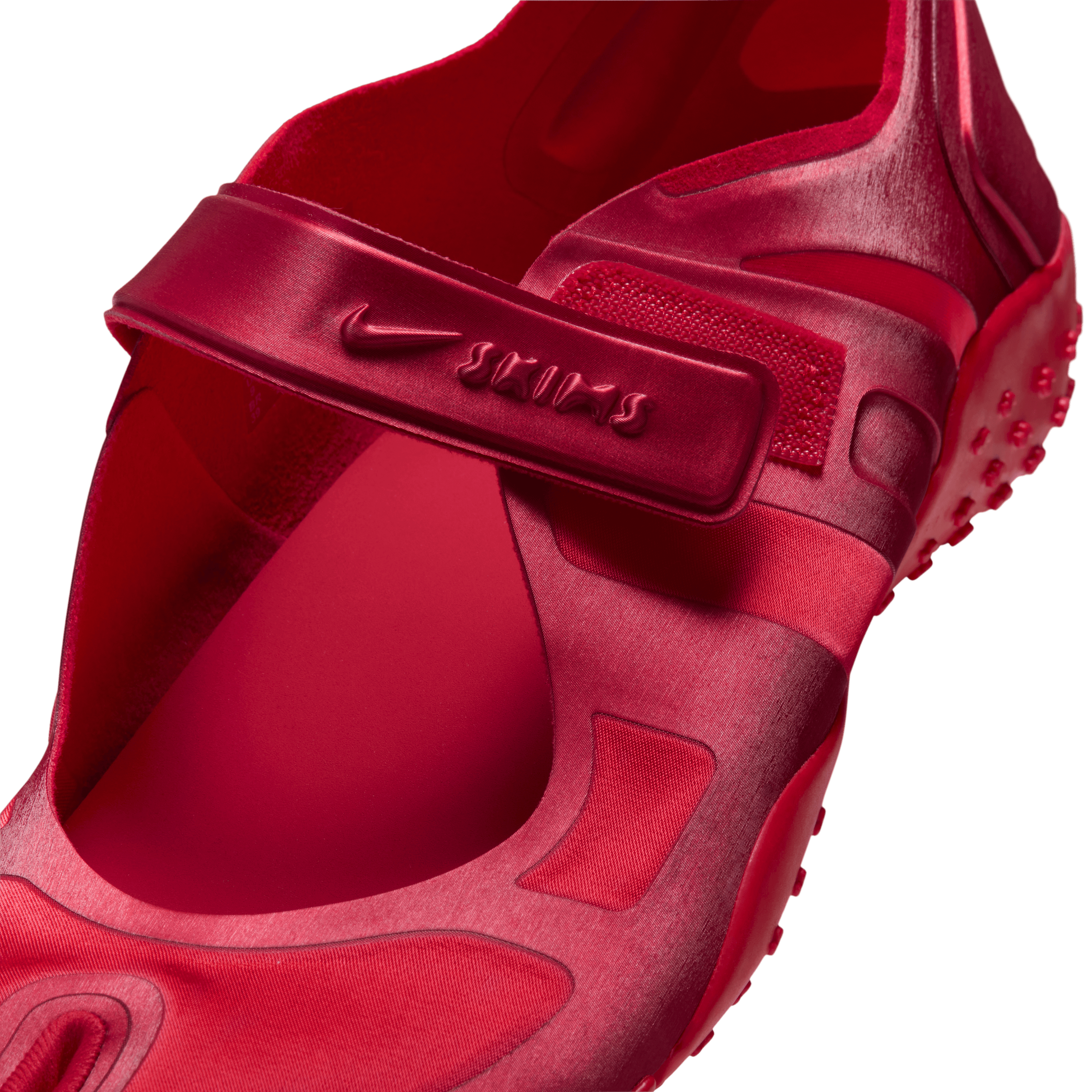 NikeSKIMS Rift Satin University Red (W) Angle 6