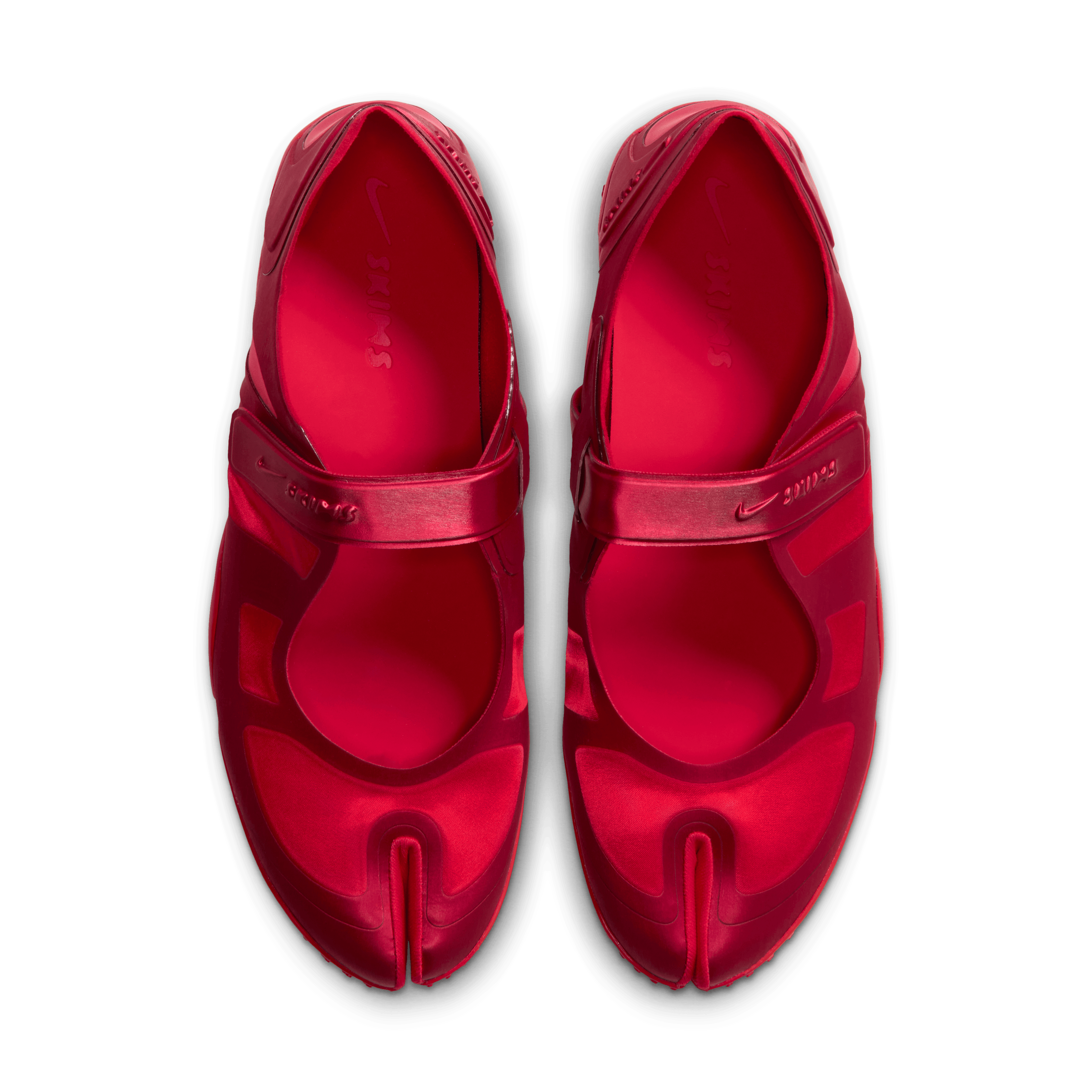 NikeSKIMS Rift Satin University Red (W) Angle 3
