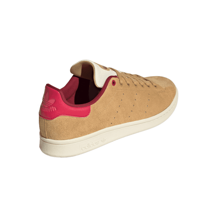 adidas Stan Smith Golden Beige College Burgundy Angle 3