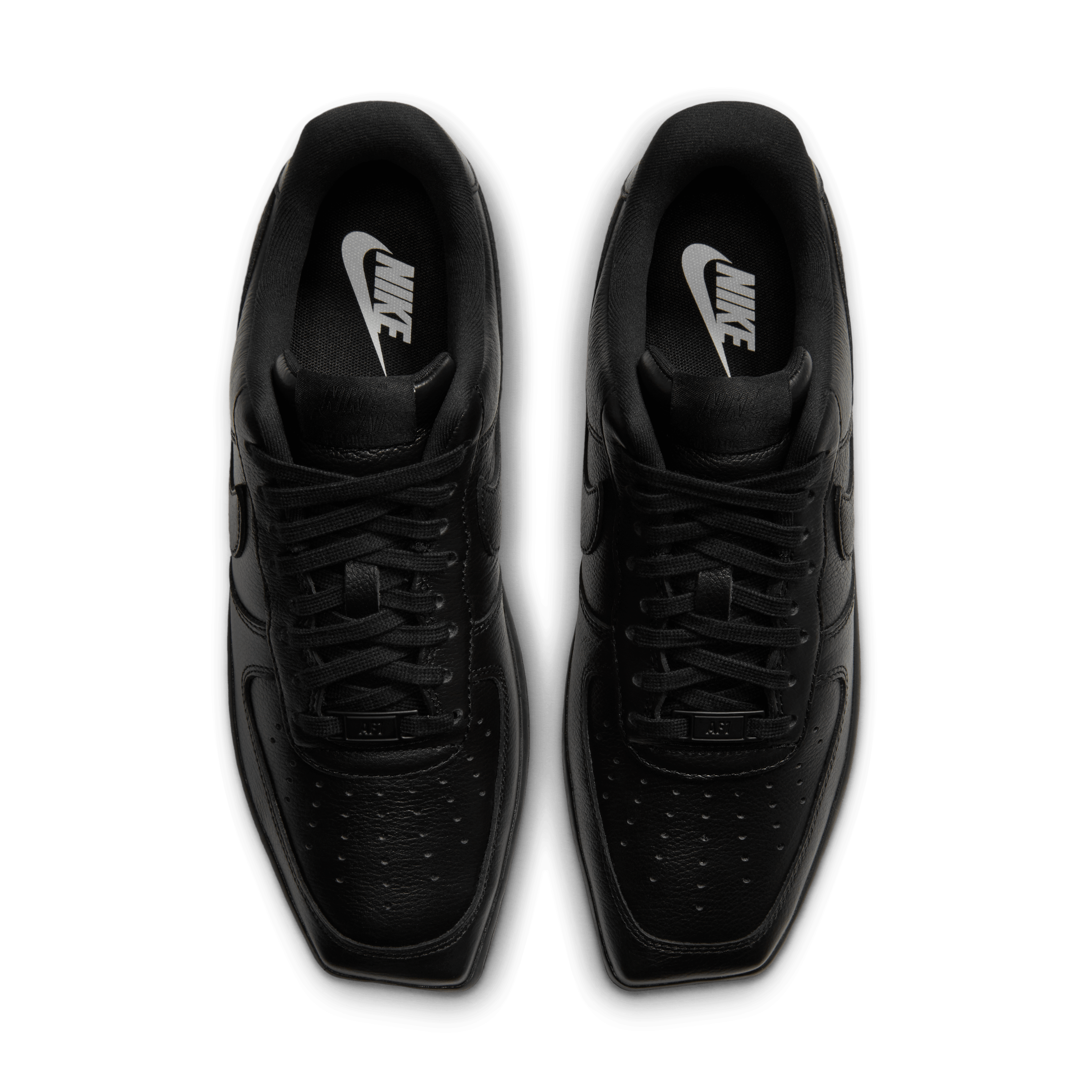 Nike Air Force 1 Low Square Toe Triple Black  Angle 3