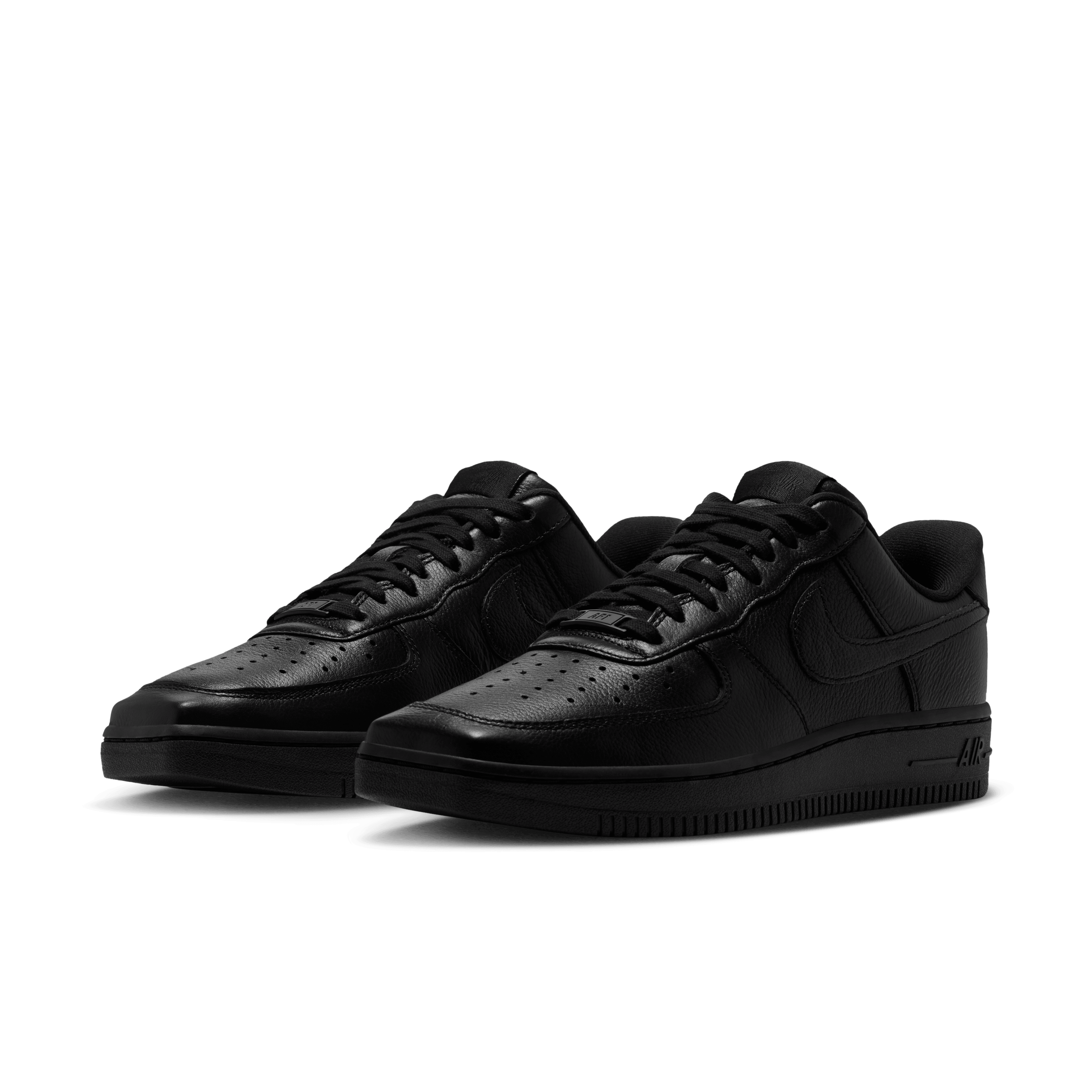 Nike Air Force 1 Low Square Toe Triple Black  Angle 4