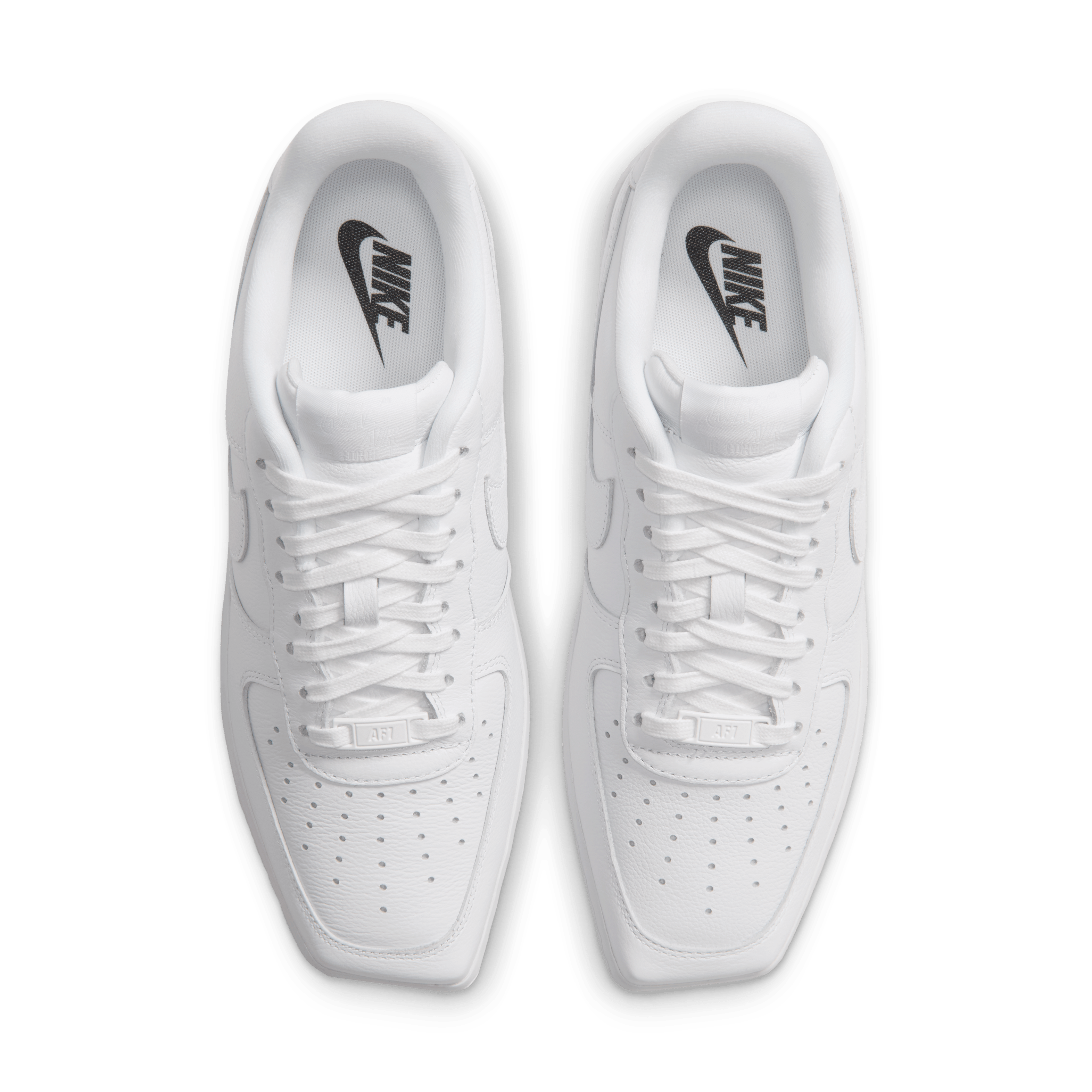 Nike Air Force 1 Low Square Toe Triple White Angle 3
