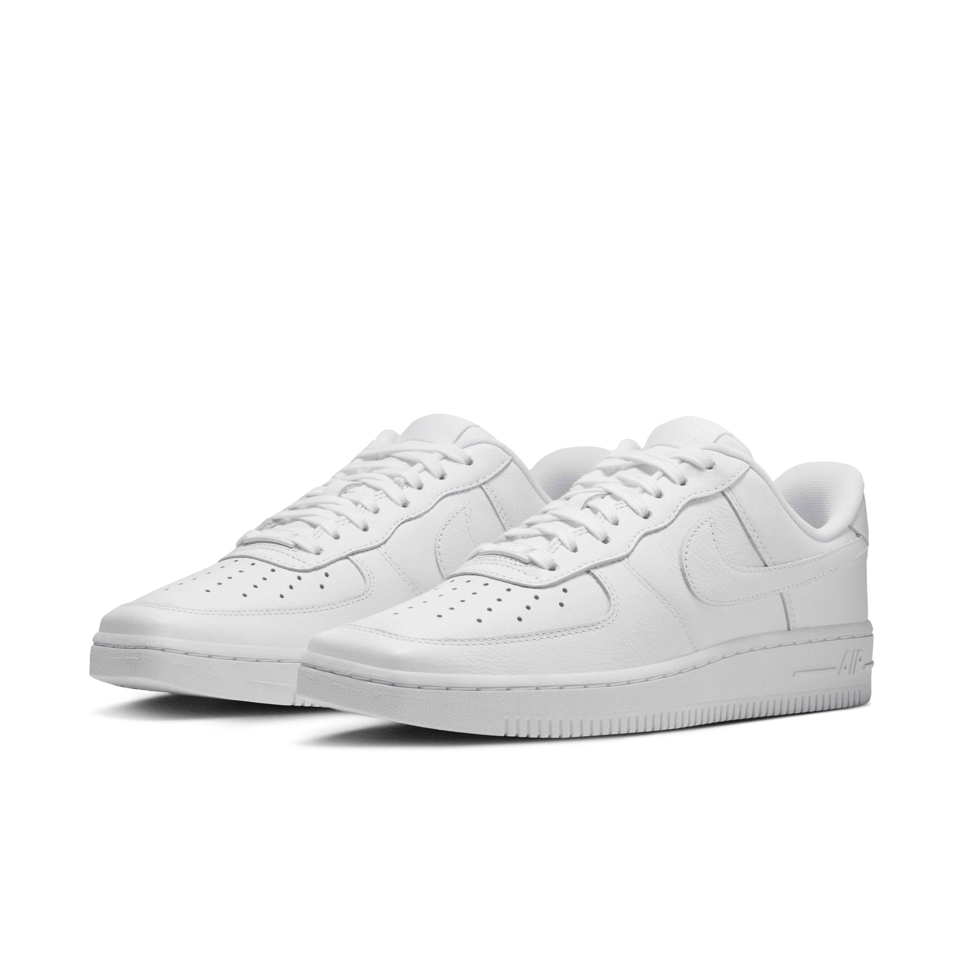Nike Air Force 1 Low Square Toe Triple White Angle 4