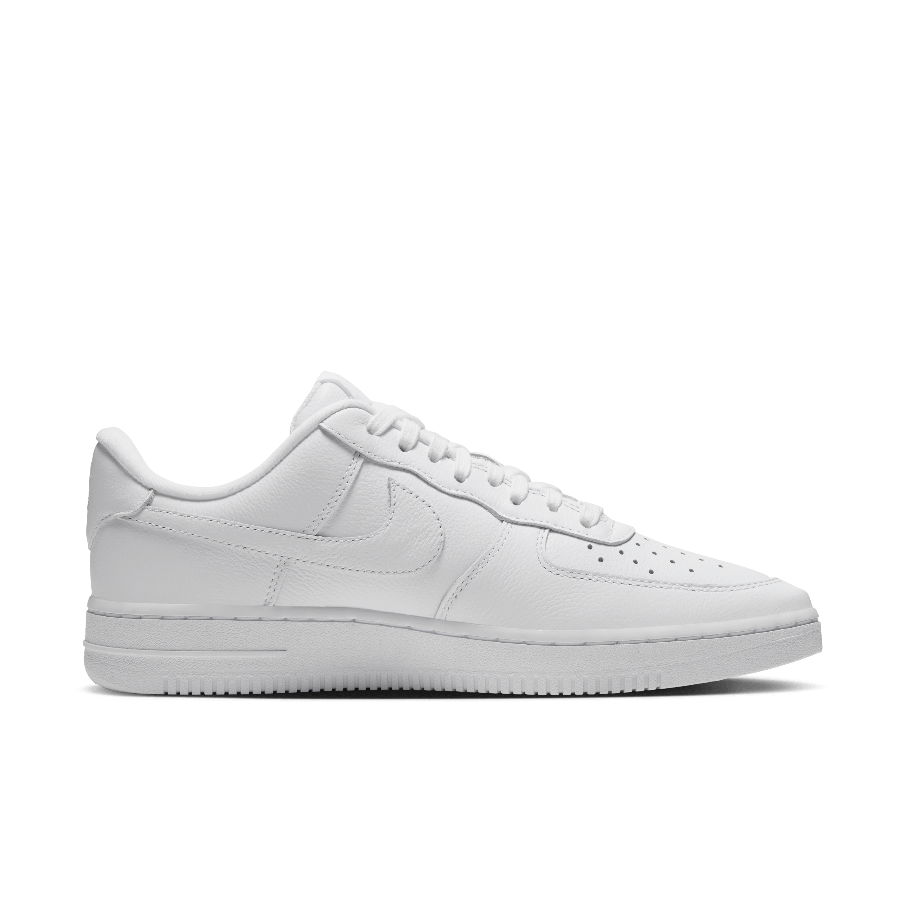 Nike Air Force 1 Low Square Toe Triple White Angle 2