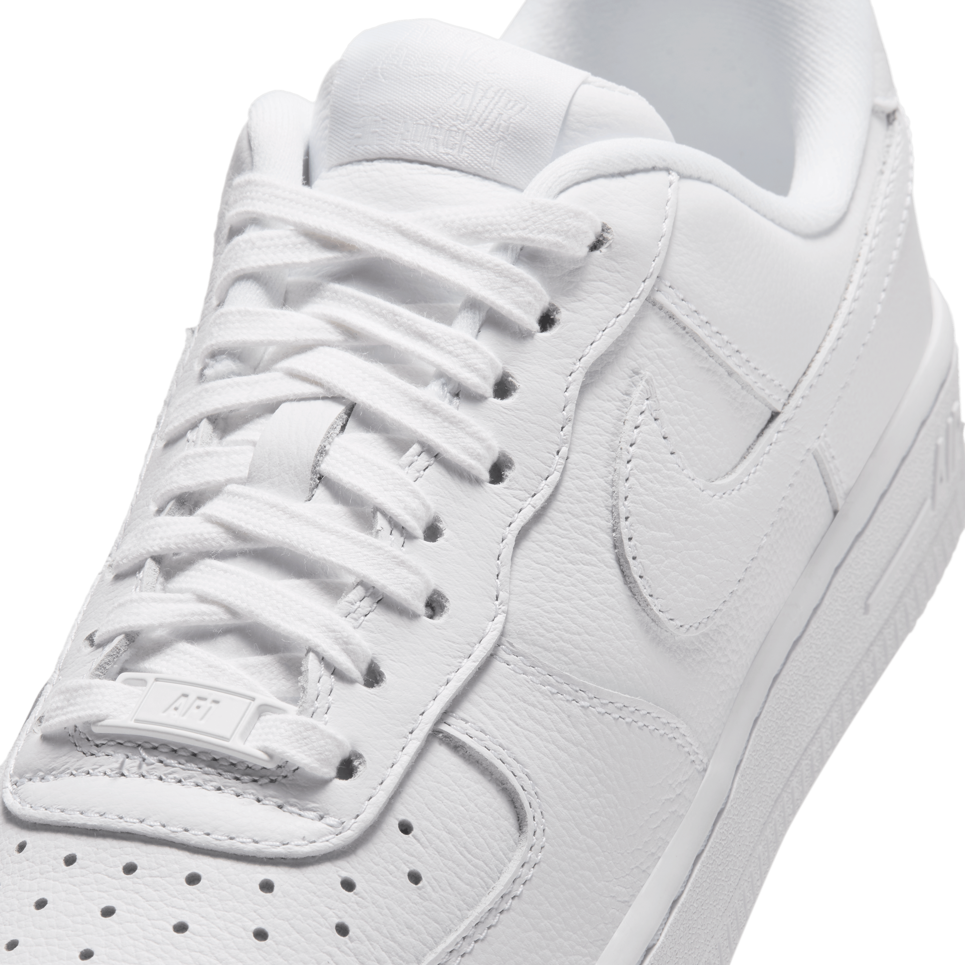 Nike Air Force 1 Low Square Toe Triple White Angle 6
