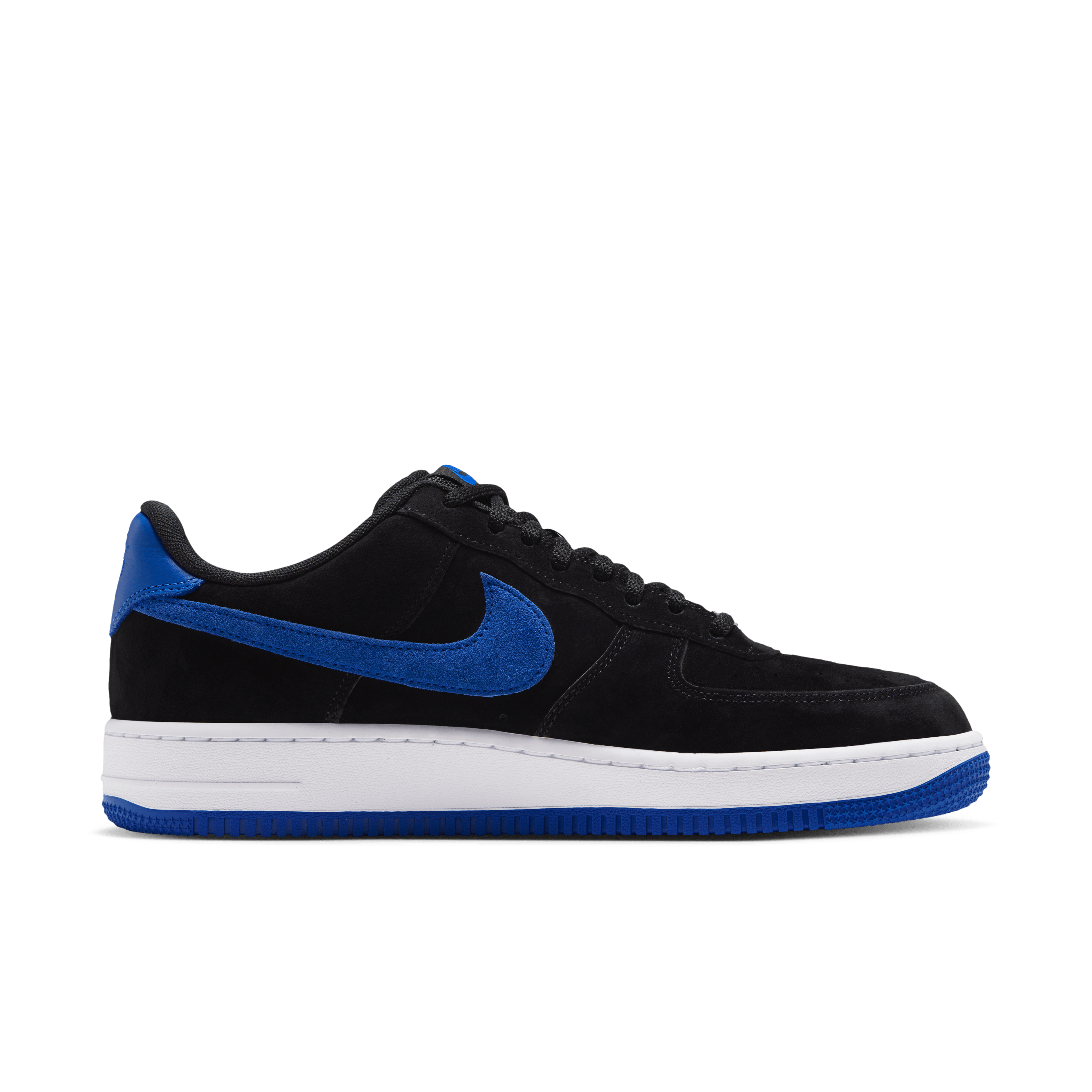 Nike SB Air Force 1 Low SE Black and Game Royal Angle 2