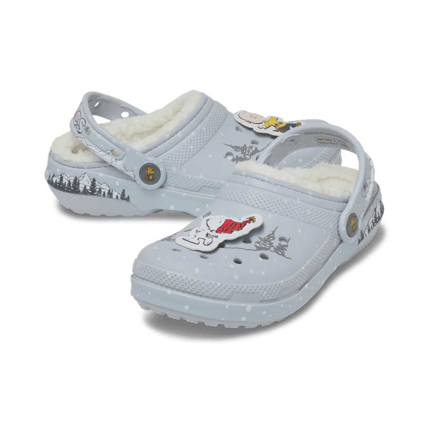Crocs Classic Lined Clog Peanuts Holiday (GS) Angle 0