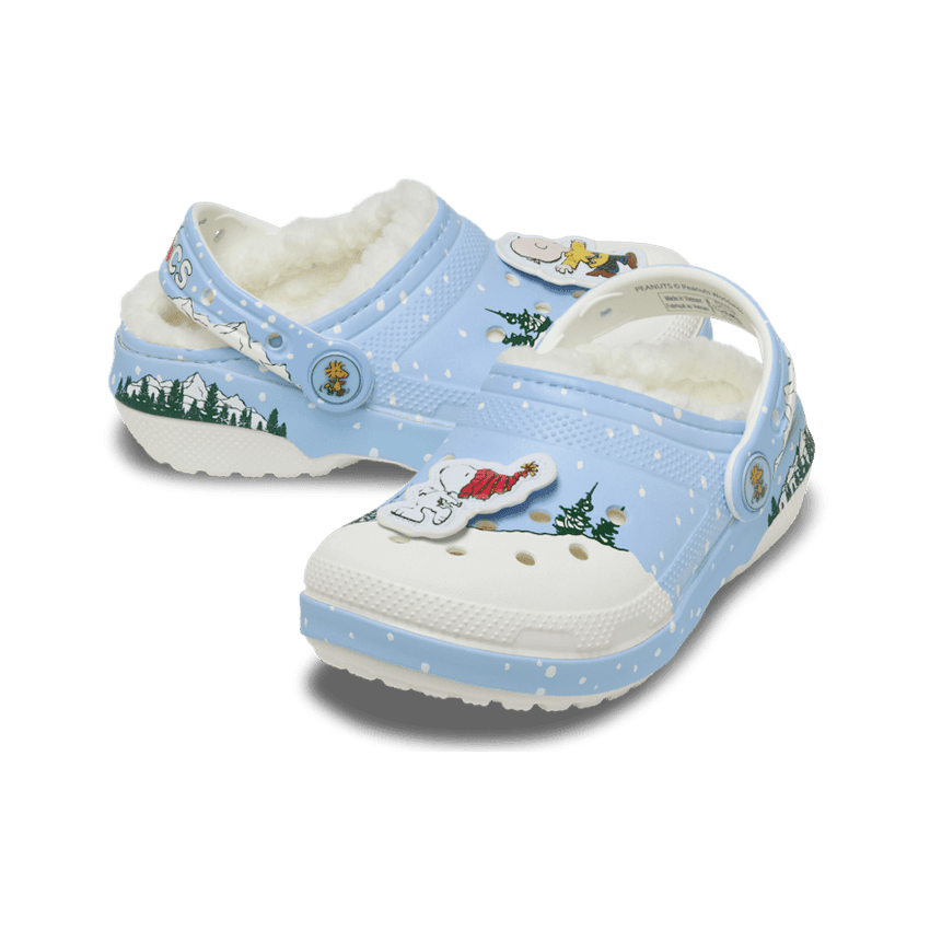 Crocs Classic Lined Clog Peanuts Holiday (TD) Angle 0