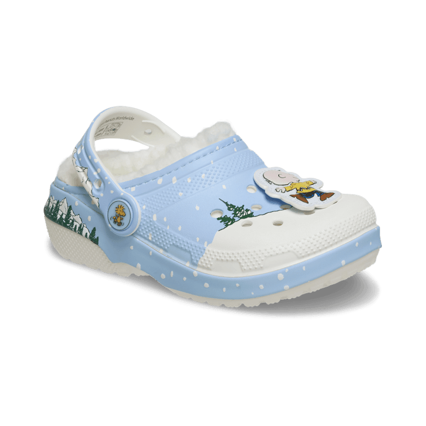Crocs Classic Lined Clog Peanuts Holiday (TD) Angle 3