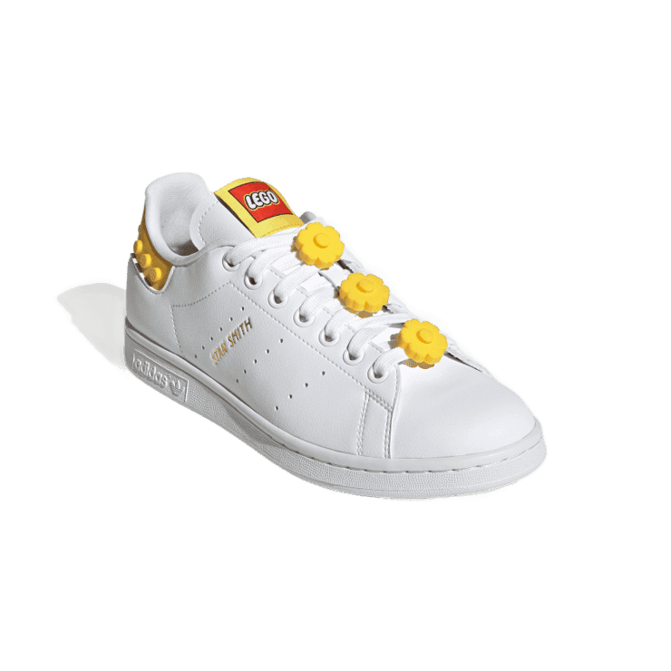 adidas Stan Smith Lego White Yellow Angle 2