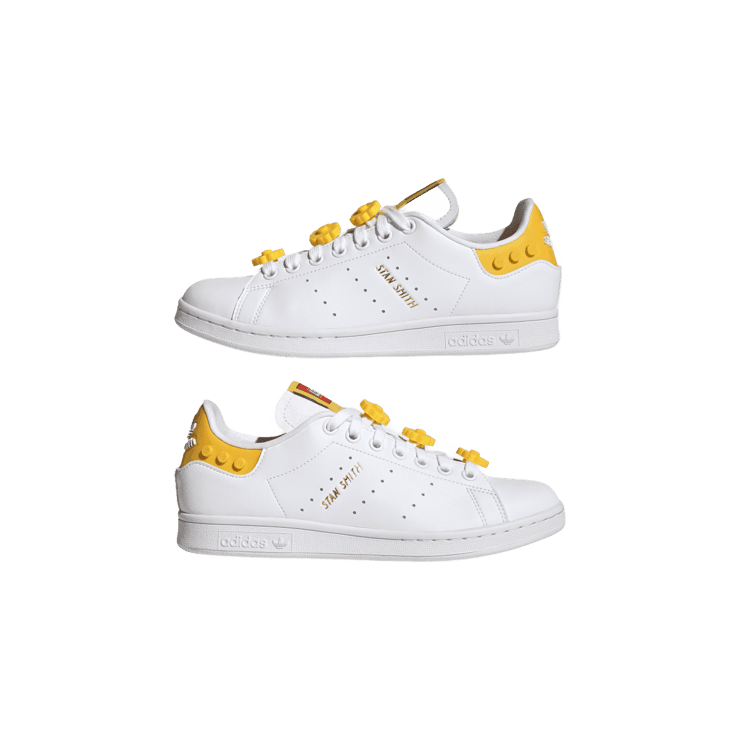 adidas Stan Smith Lego White Yellow Angle 5