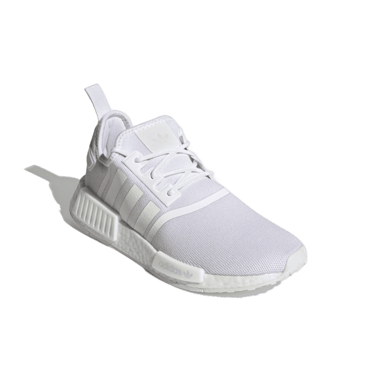 adidas NMD R1 Primeblue Triple White Angle 2