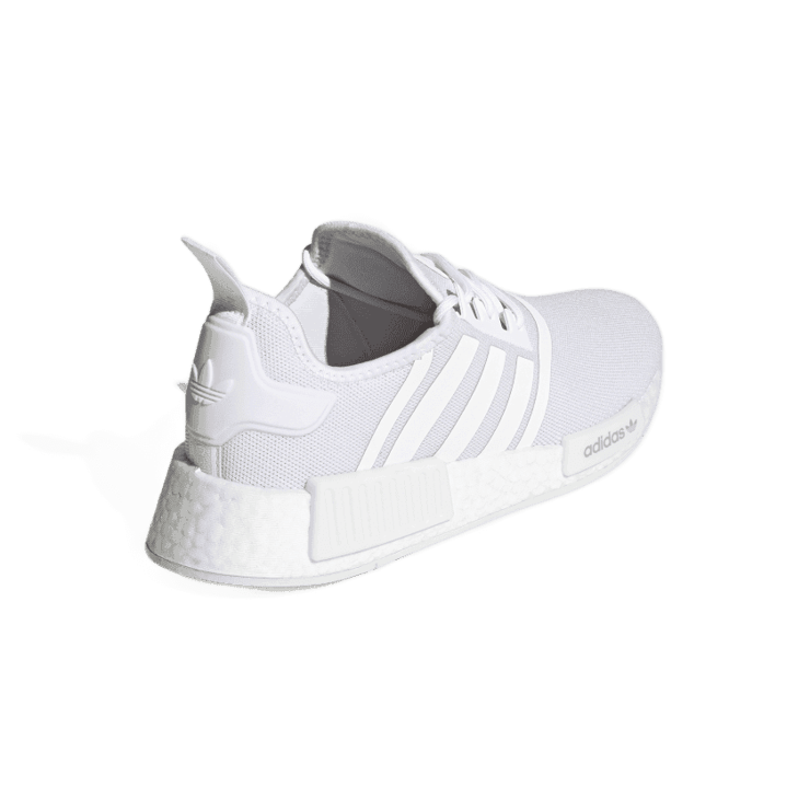 adidas NMD R1 Primeblue Triple White Angle 3