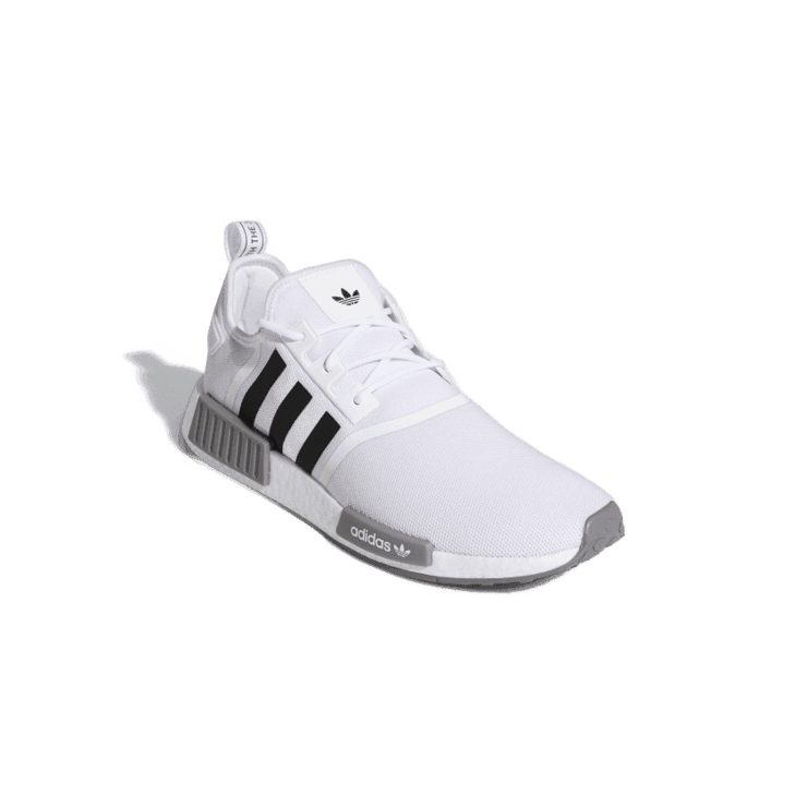 adidas NMD R1 Primeblue White Black Grey Angle 2