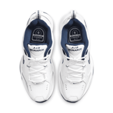 Nike Air Monarch IV White Navy Angle 2