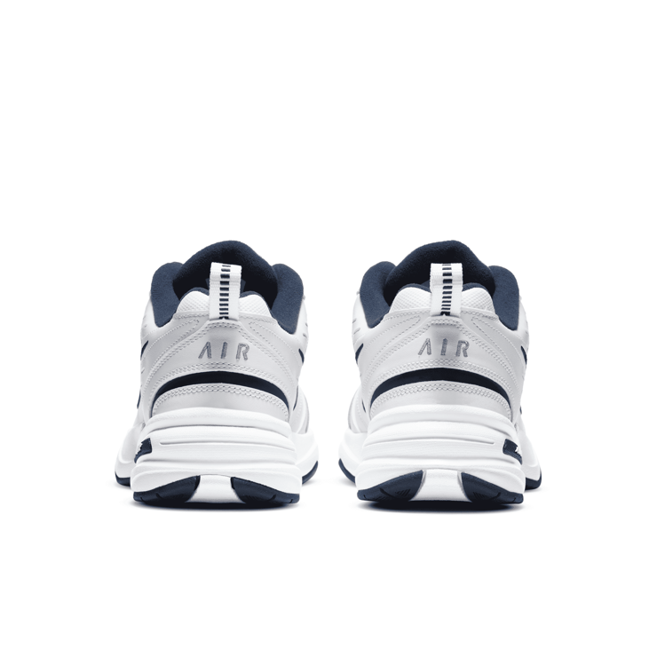 Nike Air Monarch IV White Navy Angle 4
