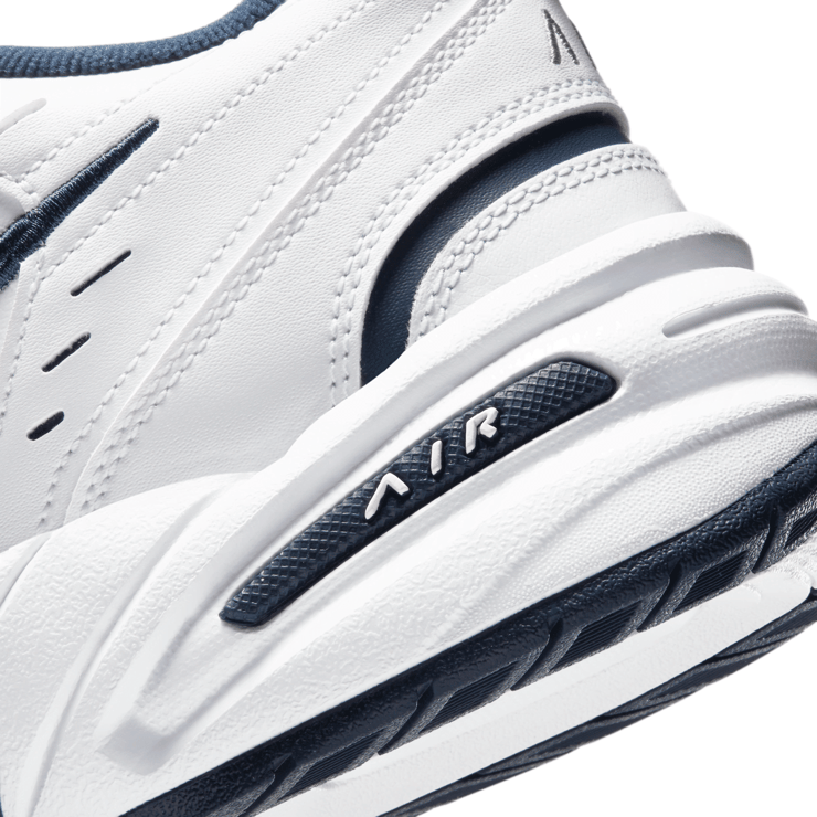 Nike Air Monarch IV White Navy Angle 6