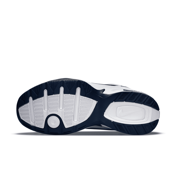 Nike Air Monarch Iv White/Midnight Navy/White/Metallic Silver Angle 0