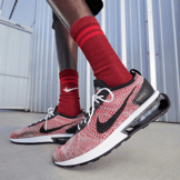 Nike Air Max Flyknit Racer Next Nature University Red Wolf Grey Angle 0